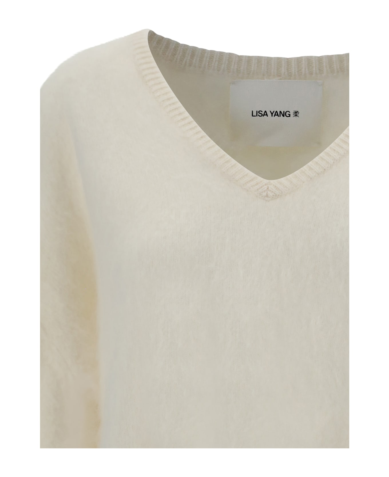 Lisa Yang Margareta Sweater - Cream Brushed