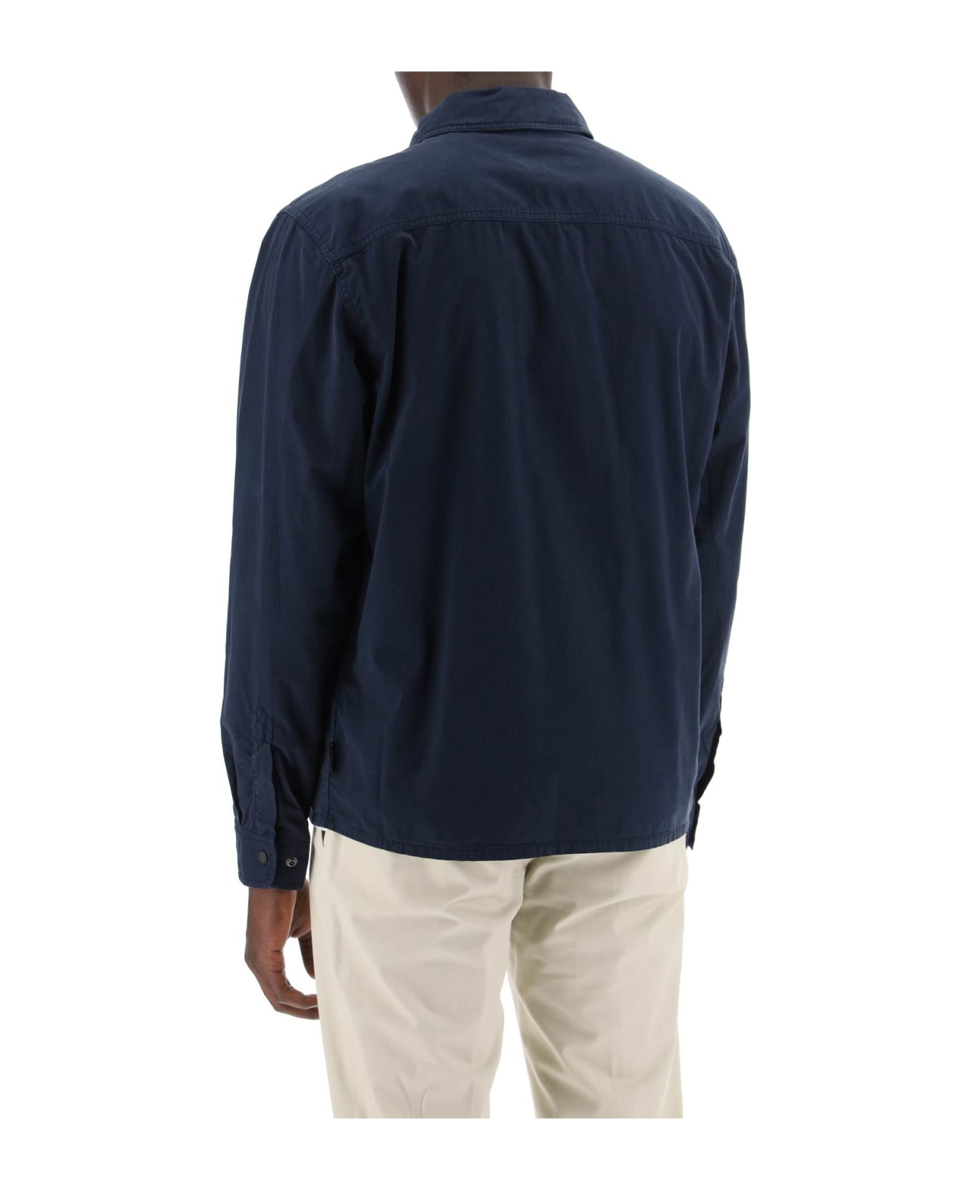 Woolrich Cotton Overshirt For - MELTON BLUE (Blue)