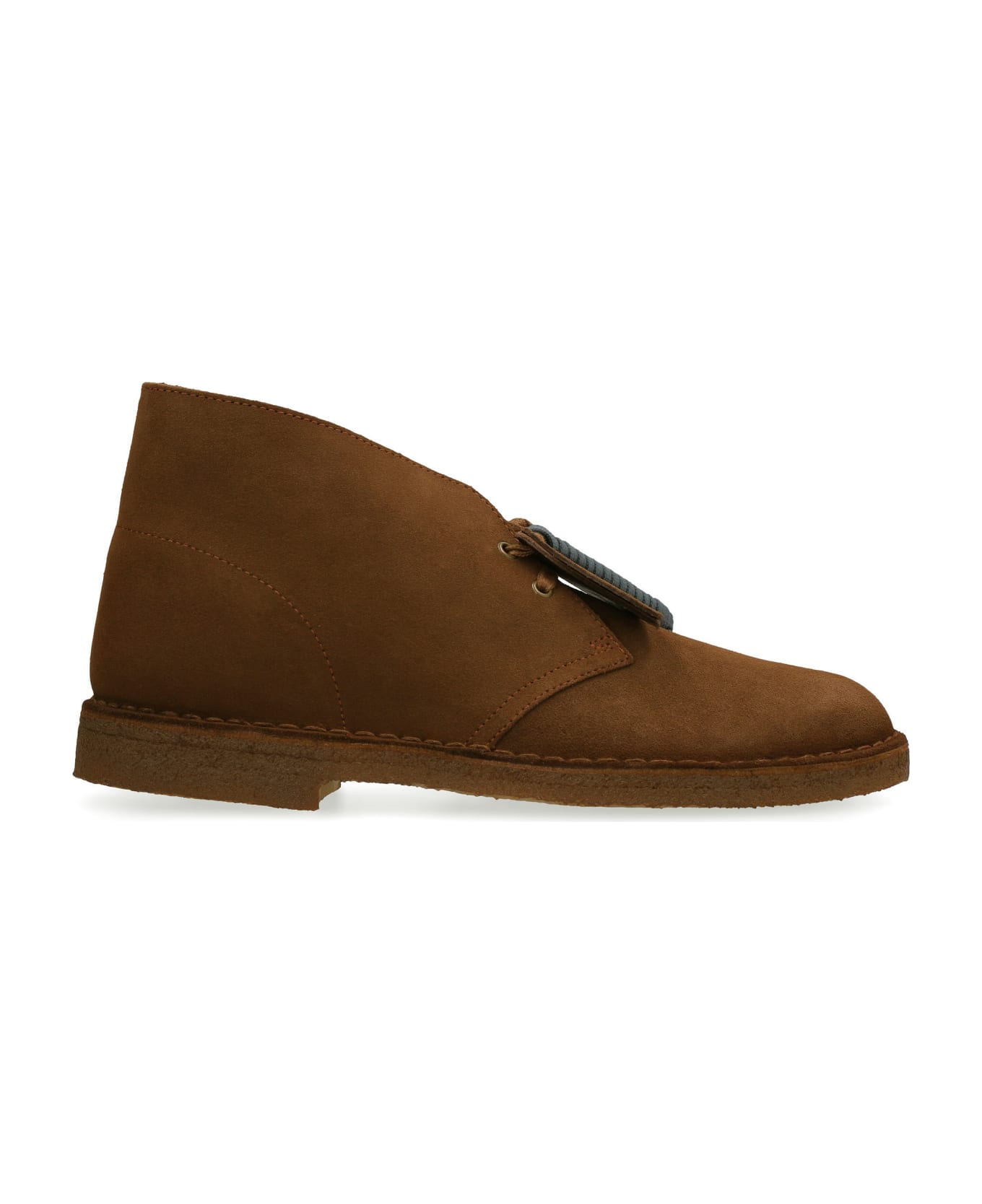 Clarks Suede Desert Boots - Saddle Brown
