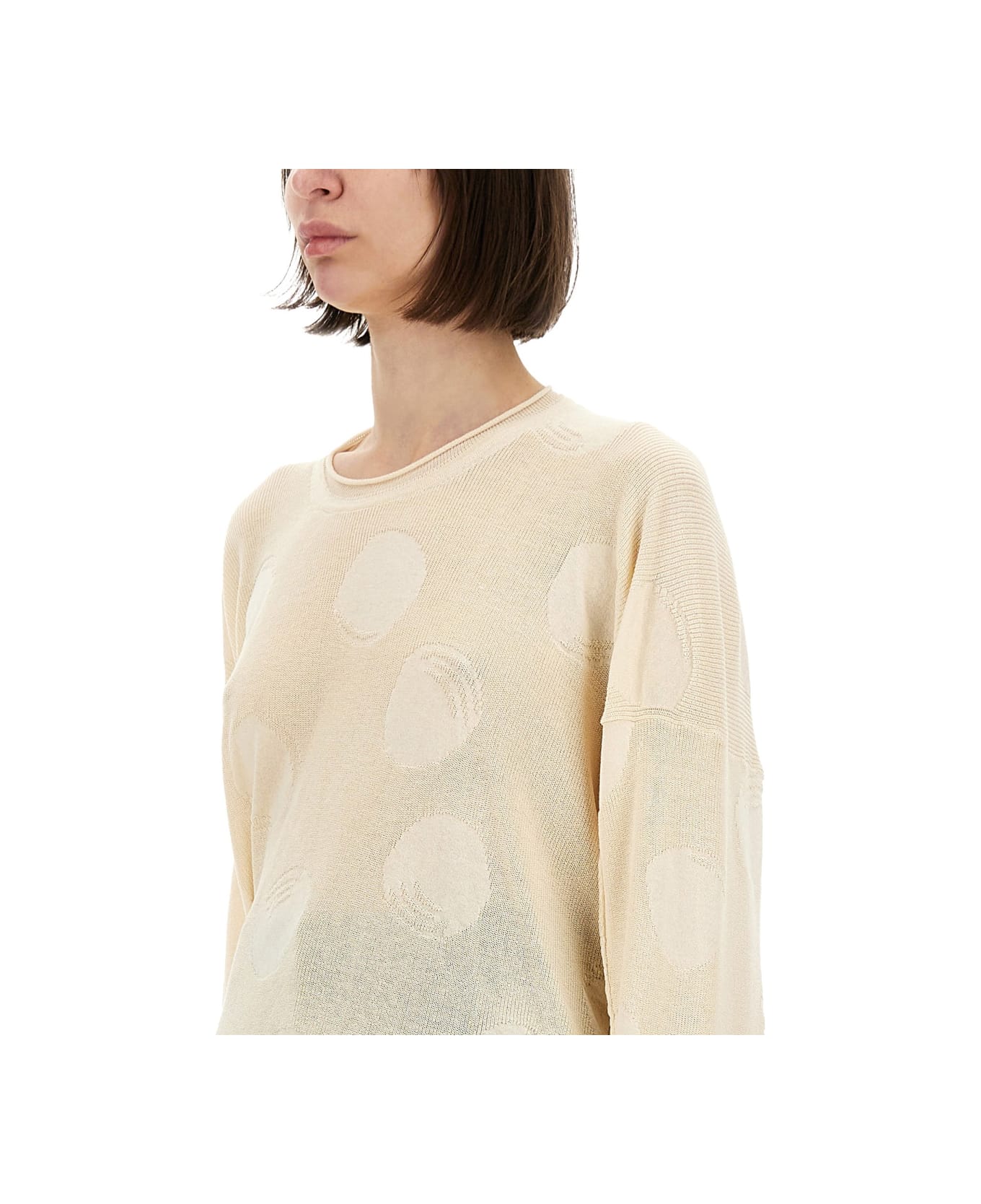 Uma Wang Shirt With Polka Dot Pattern - IVORY