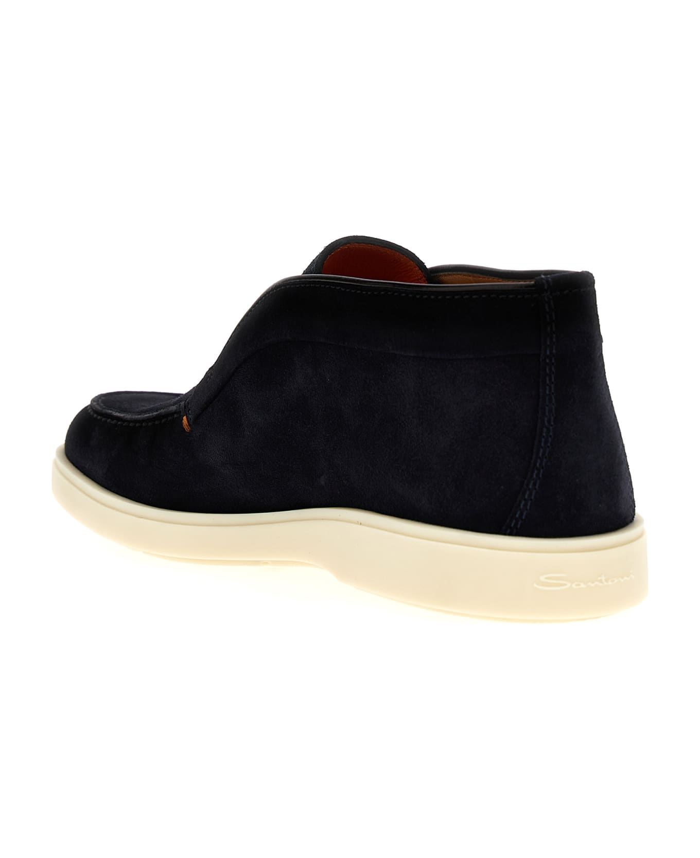 Santoni Suede Boots - Blue