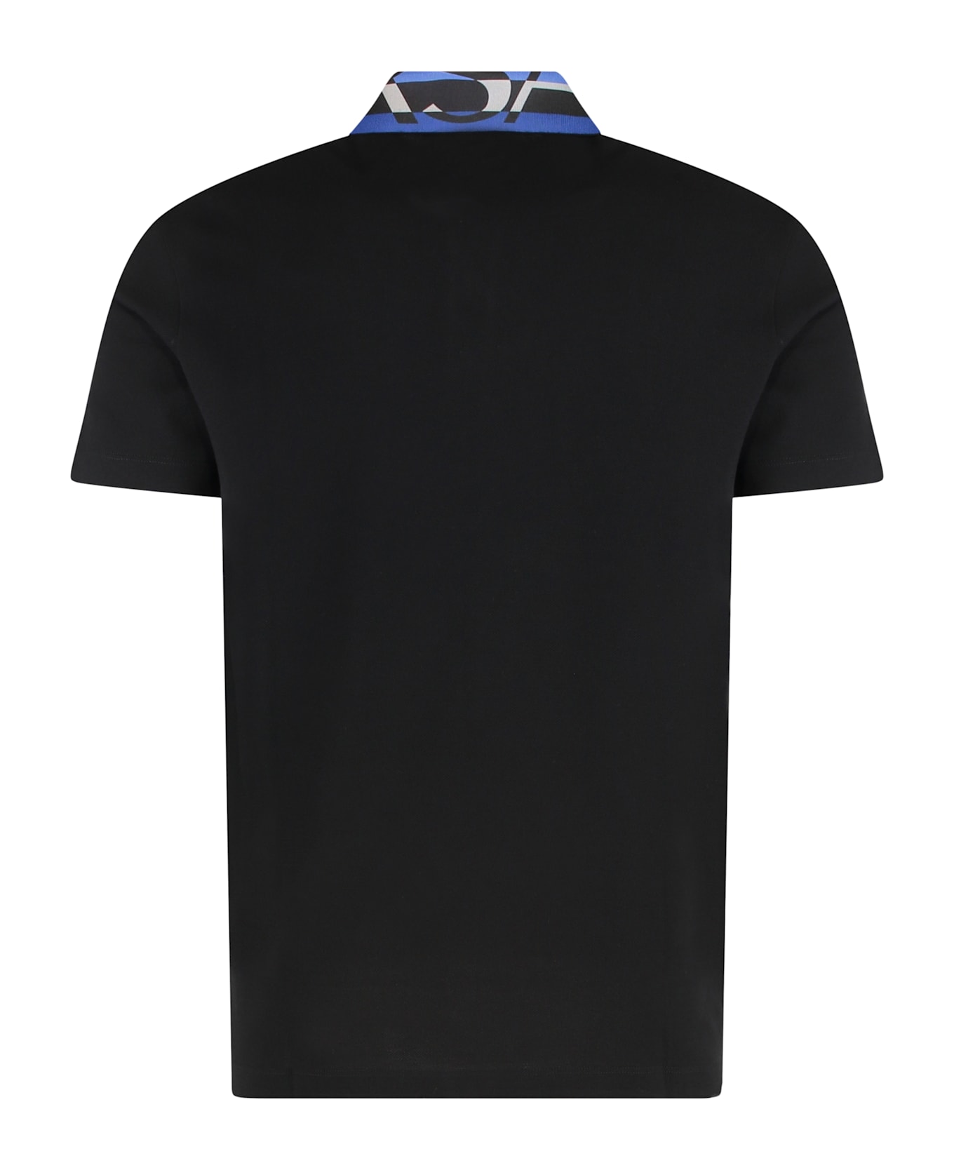 Versace Cotton-piqué Polo Shirt - black