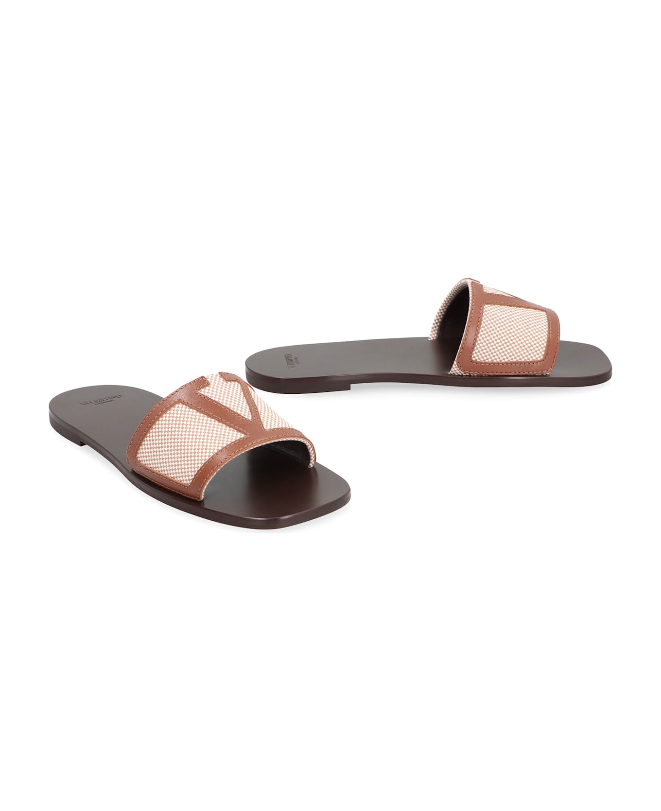Valentino Garavani Viva Superstar Slides - brown