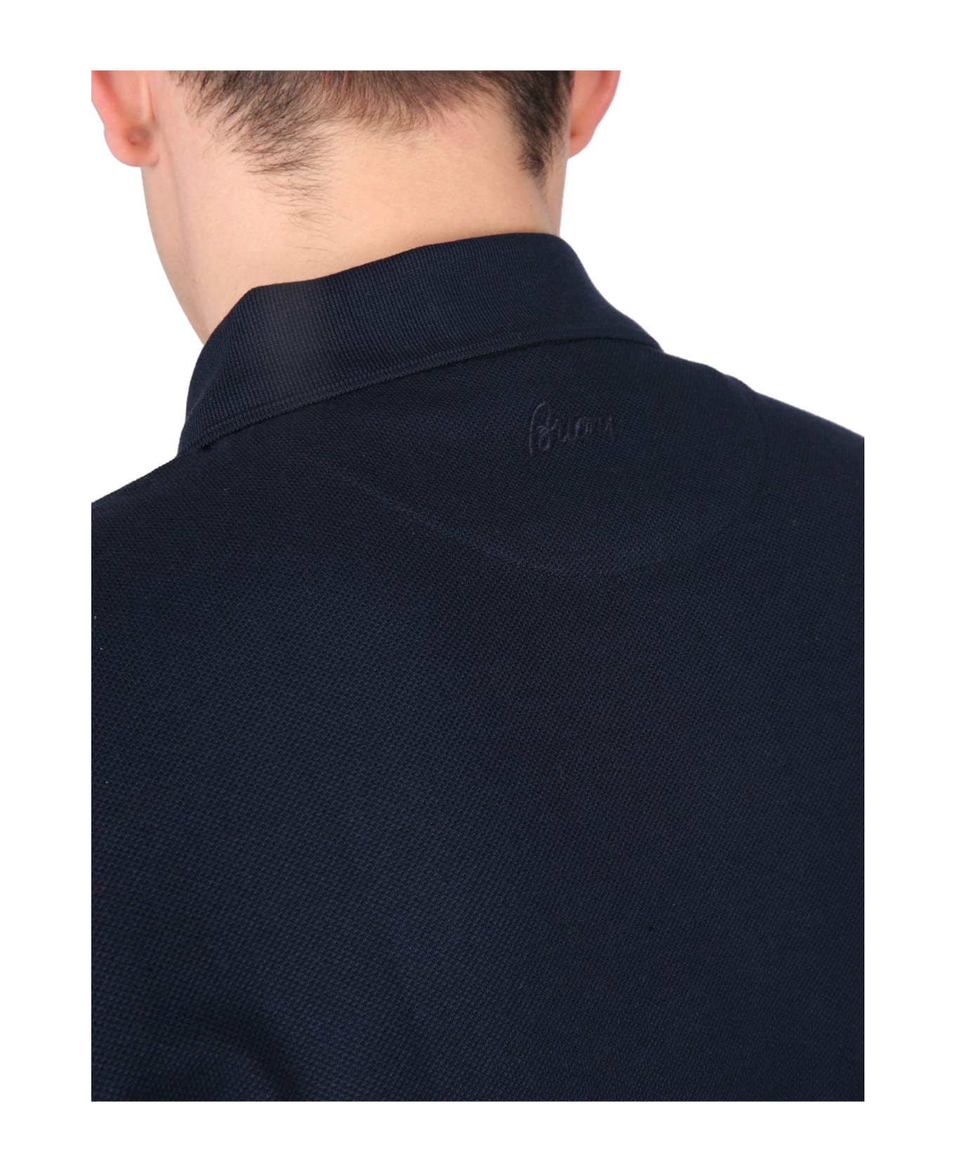 Brioni Regular Fit Polo Shirt - BLU
