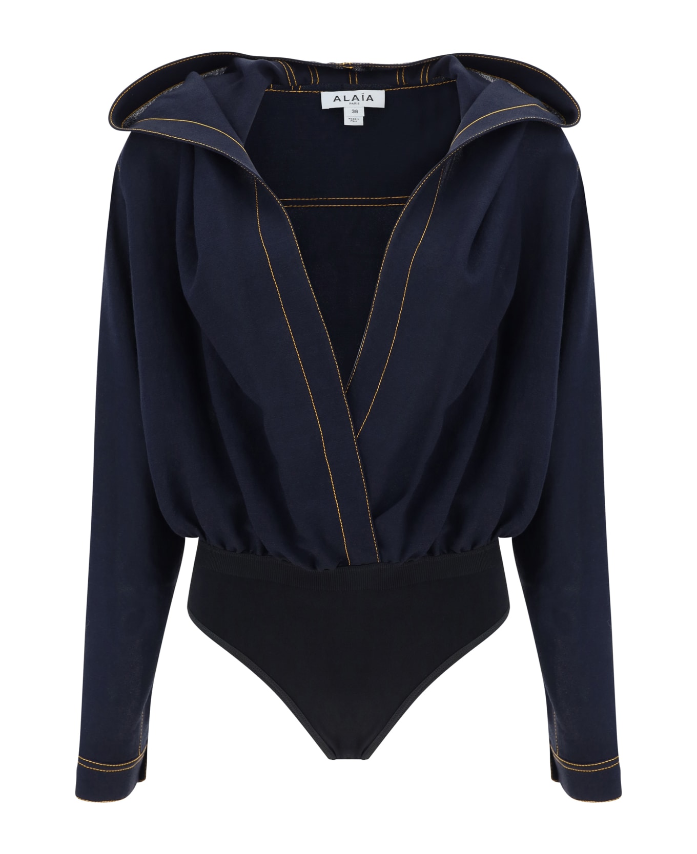 Alaia Bodysuit - Marine Fonce