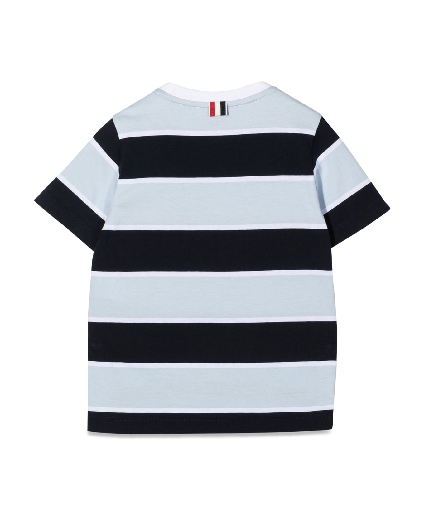 Thom Browne Short Sleeve Rugby Stripe T-shirt - MULTICOLOR