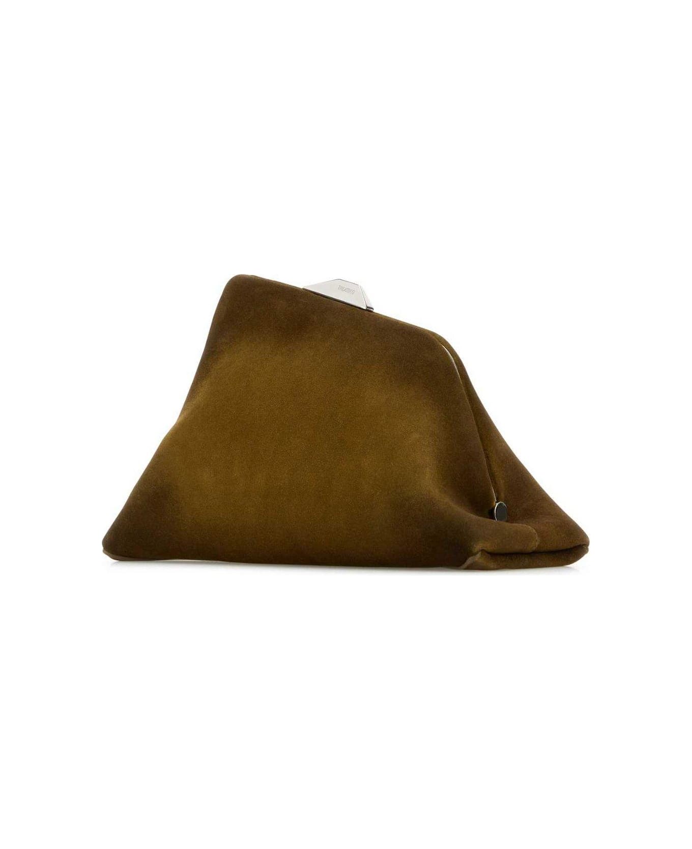 The Attico Day Off Shoulder Bag - Olive brown