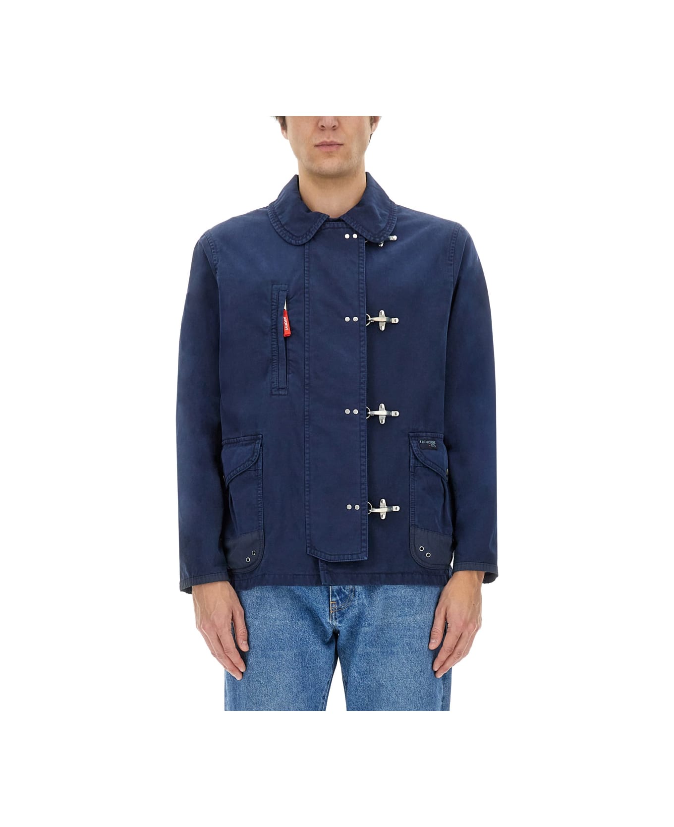 Fay Jacket With Hooks - BLUE