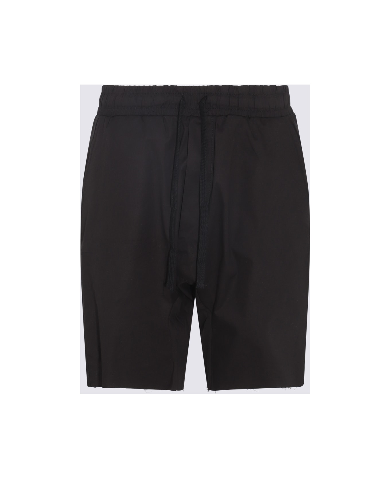 Thom Krom Black Cotton Blend Bermuda Shorts