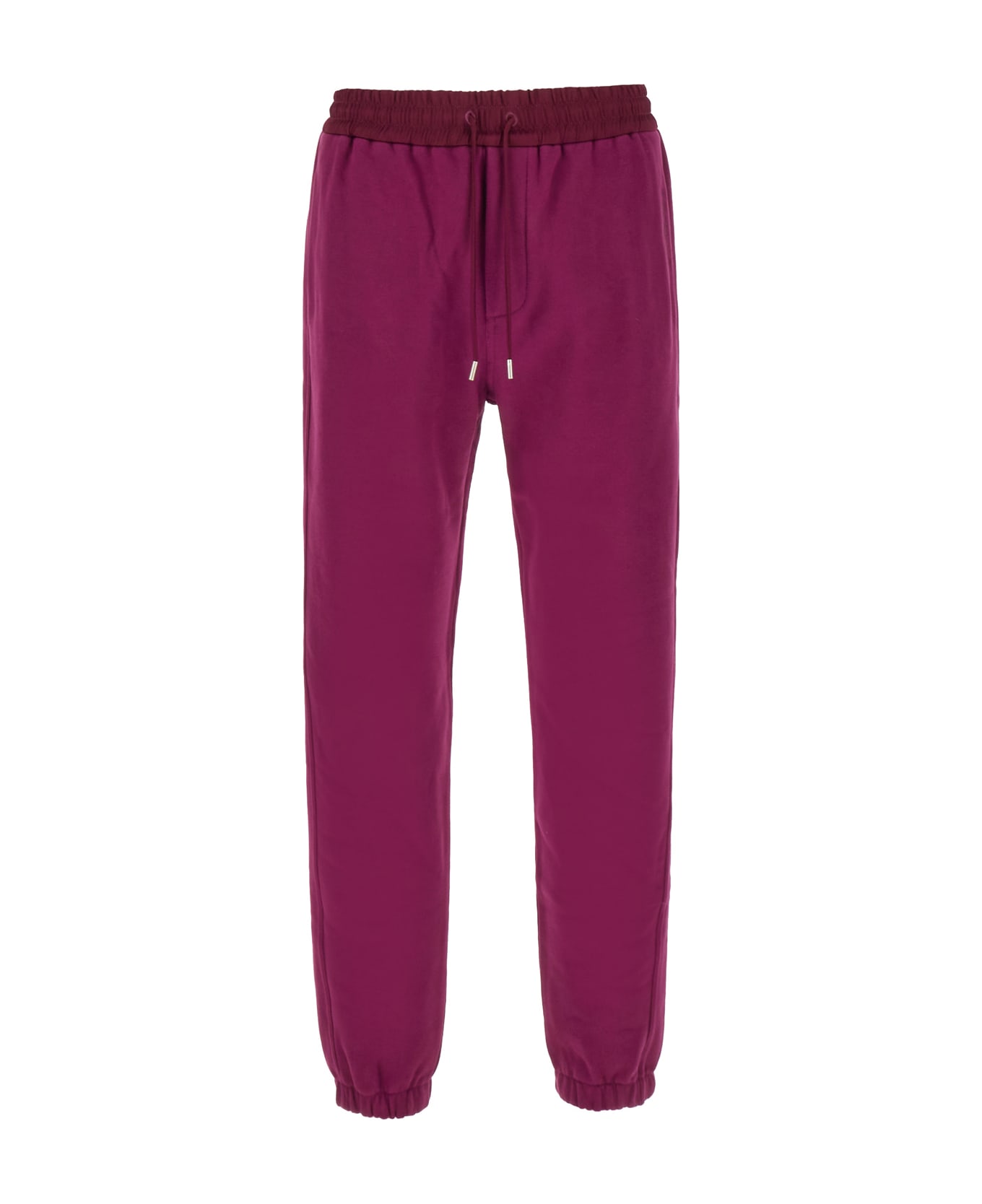 Saint Laurent Tyrian Purple Cotton Joggers - FUCHSIA