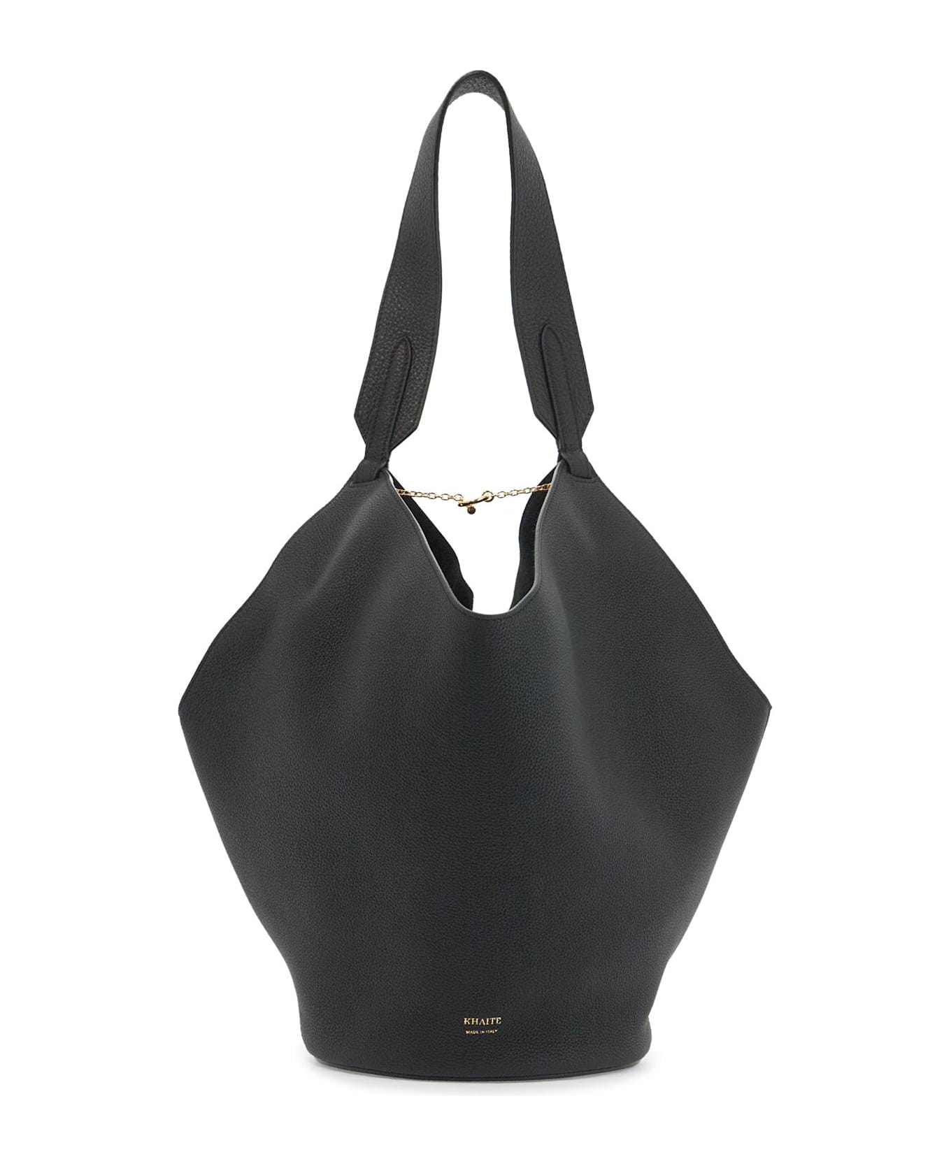 Khaite Small Lotus Tote Bag - BLACK (Black)