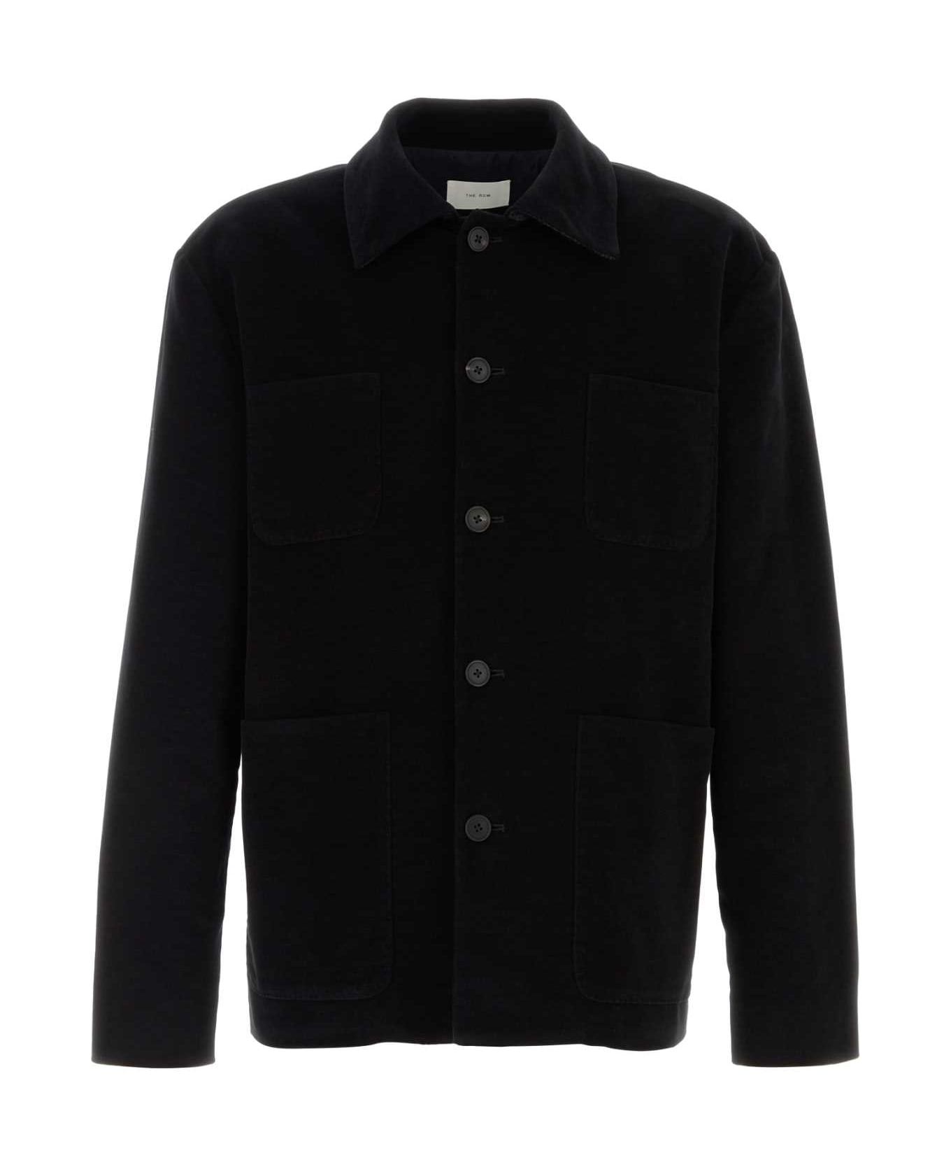 The Row Black Velvet Kian Blazer - Black