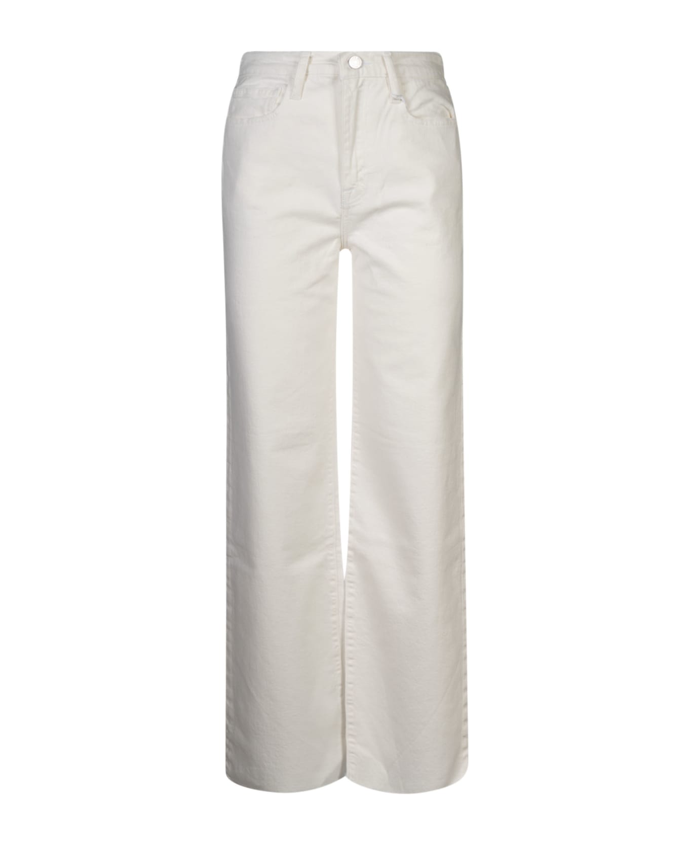 Frame Le Jane Wide Trousers - Natural
