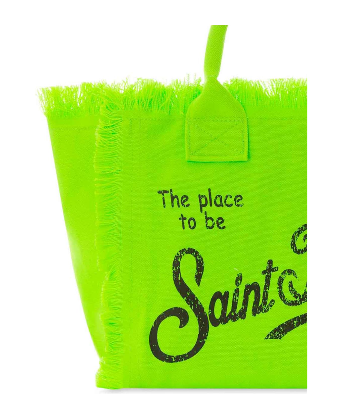 MC2 Saint Barth Colette Fluo Green Cotton Canvas Bag - GREEN