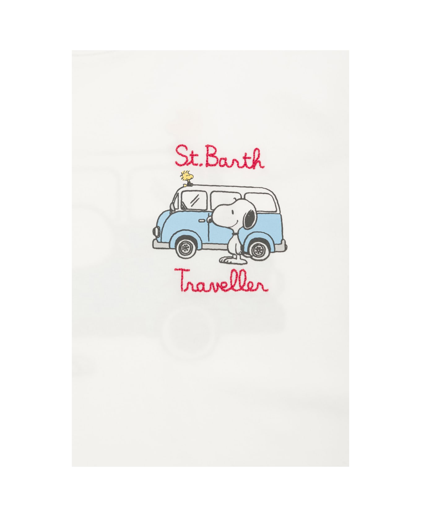 MC2 Saint Barth White T-shirt With Snoopy Van Print In Jersey Baby - White Tシャツ＆ポロシャツ