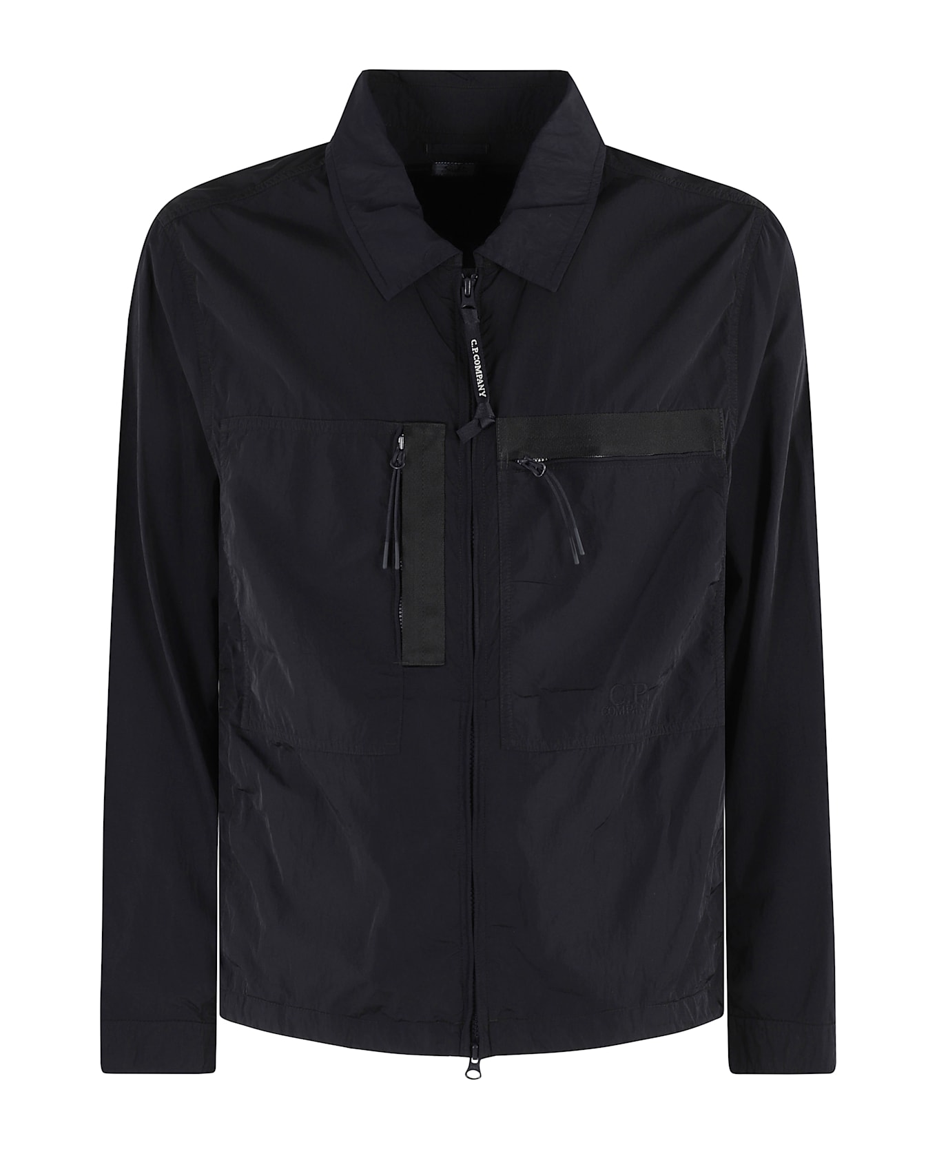C.P. Company Chrome R Full Zip Logo - Total Eclipse
