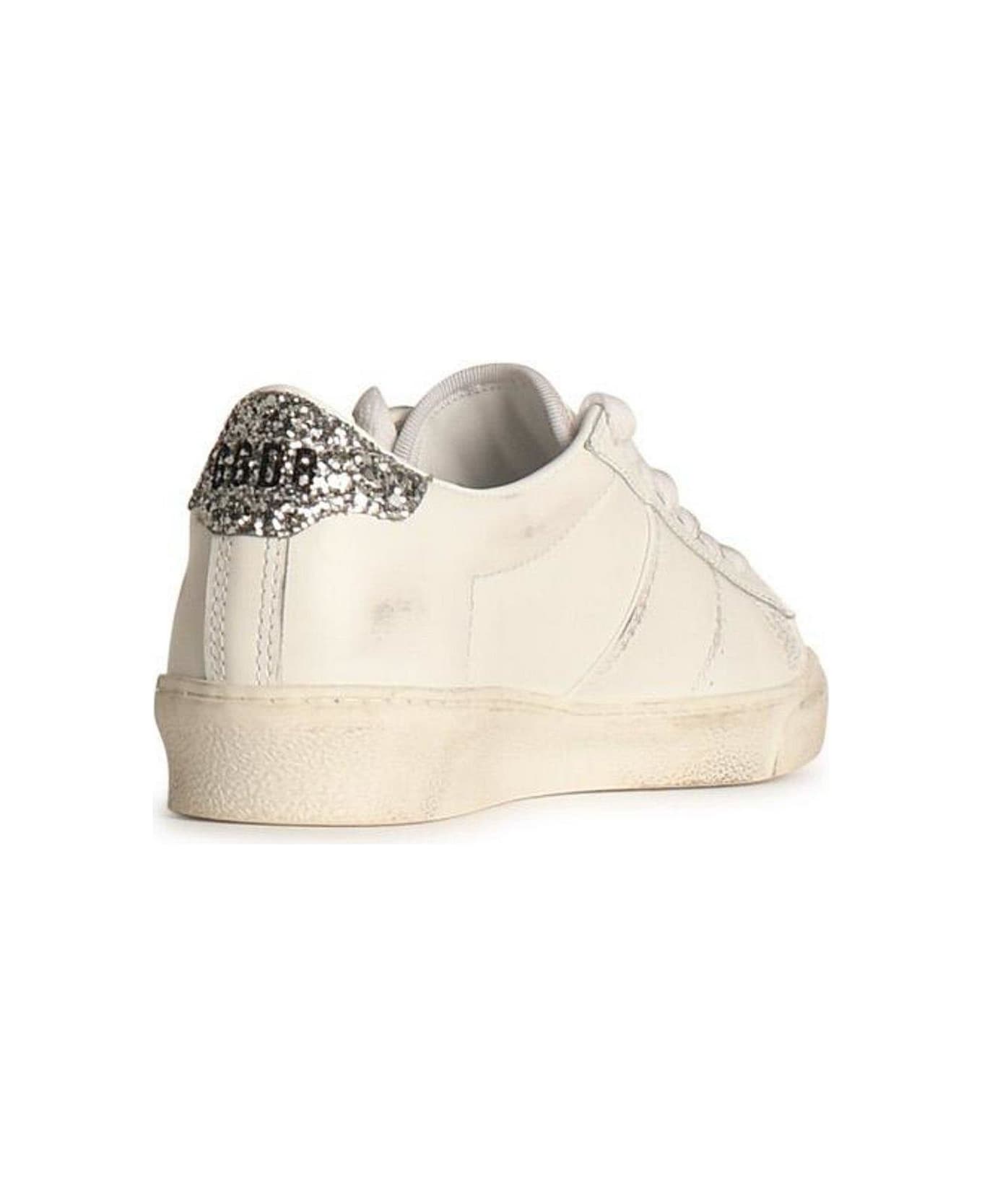 Golden Goose Glitter Embellished Low-top Sneakers - White