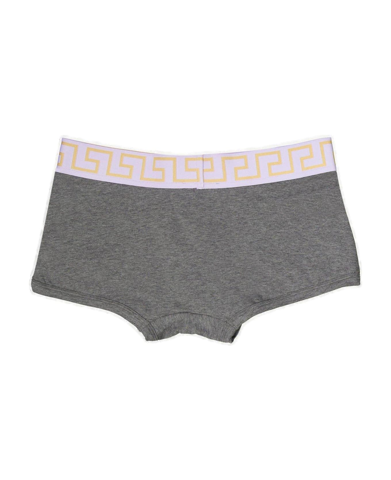 Versace Greca Border Stretched Boxer Briefs - Grey