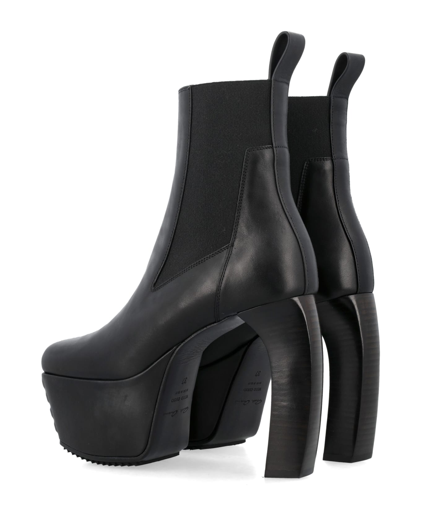 Rick Owens Beatle Banana Boots - BLACK