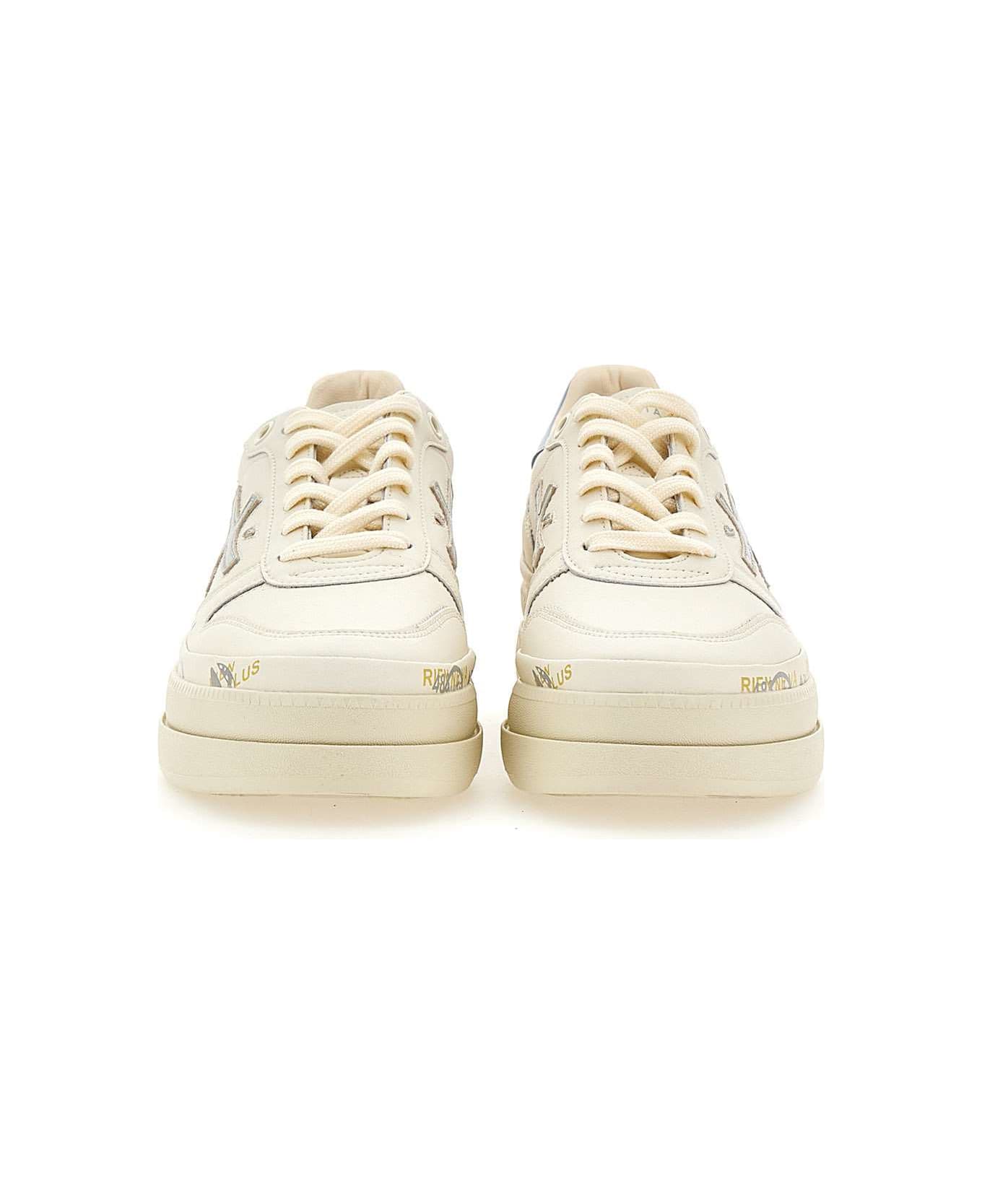 Premiata "micol6789" Sneakers - WHITE/lightBLUE