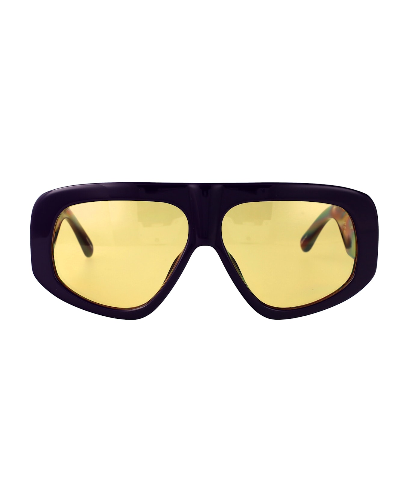 The Attico Attico57c2sun Sunglasses - PURPLE/SILVER/YELLOW