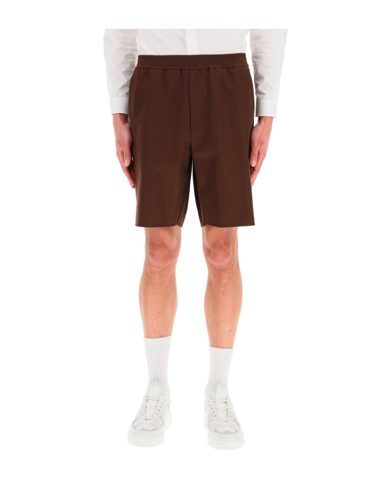 Valentino Cotton Shorts - Brown ショートパンツ
