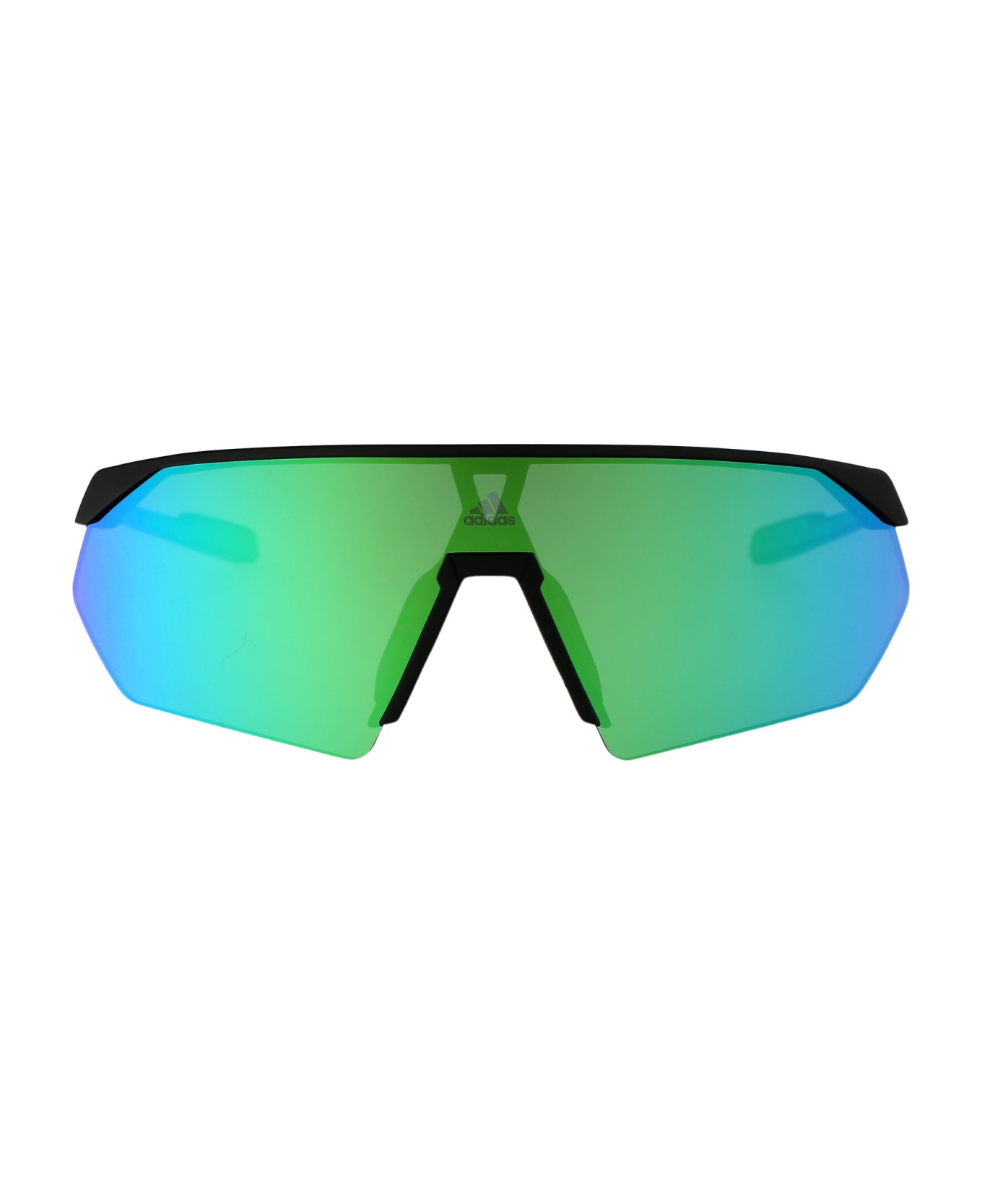 Adidas Prfm Shield Sunglasses - 02Q Nero Opaco/Verde Specchiato