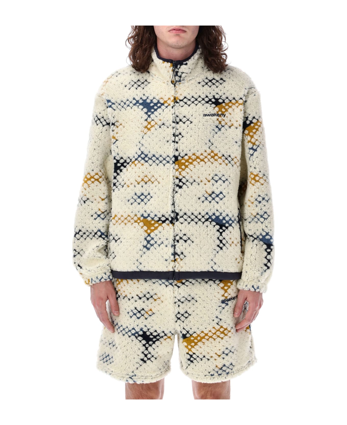 Awake NY Pronted A Fleece Jacket - MULTICOLOR パジャマ