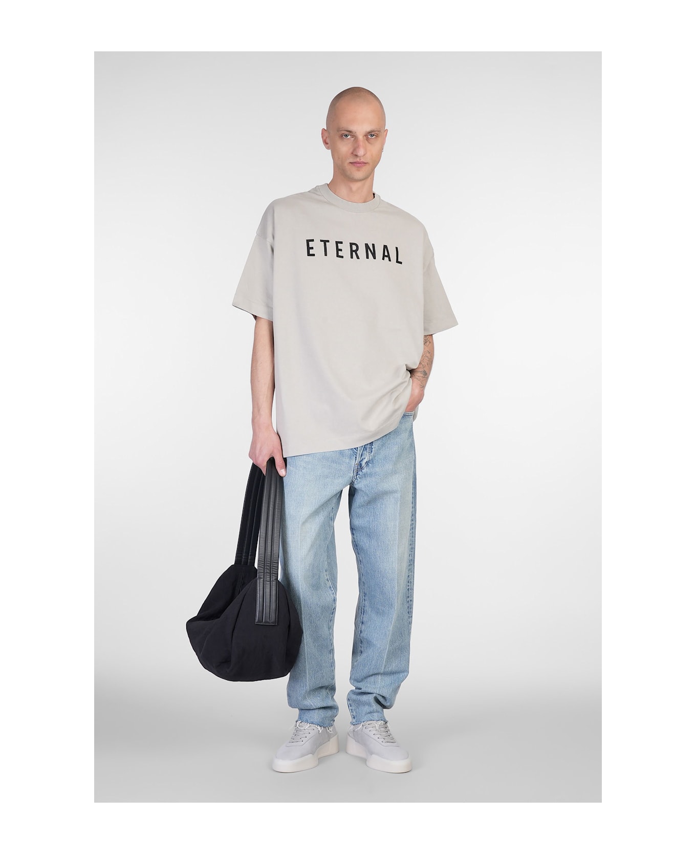 Fear of God T-shirt In Grey Cotton - grey