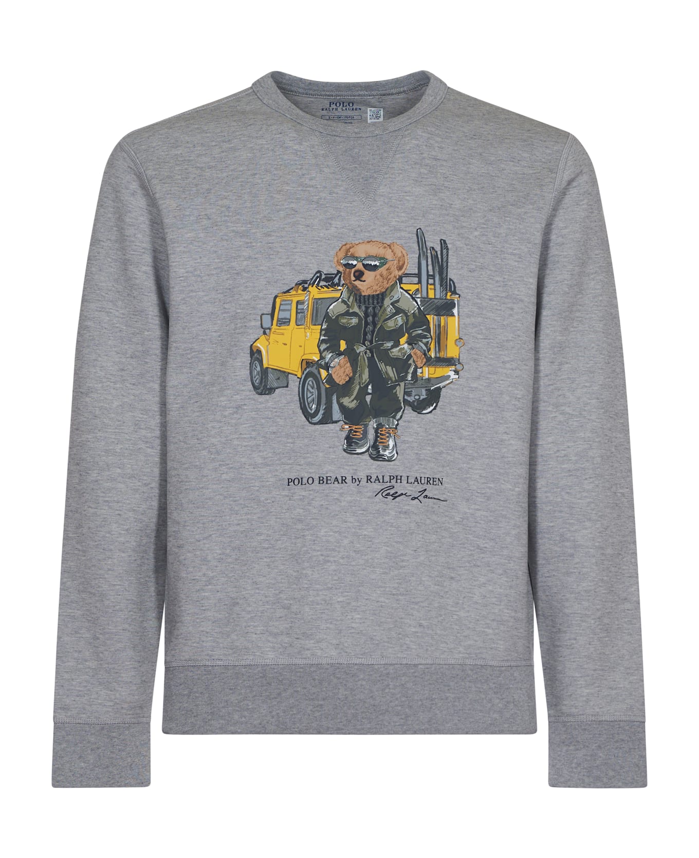 Ralph Lauren Bear Logo Sweatshirt - CR24 ANDOVER HTR DEFENDER BEAR