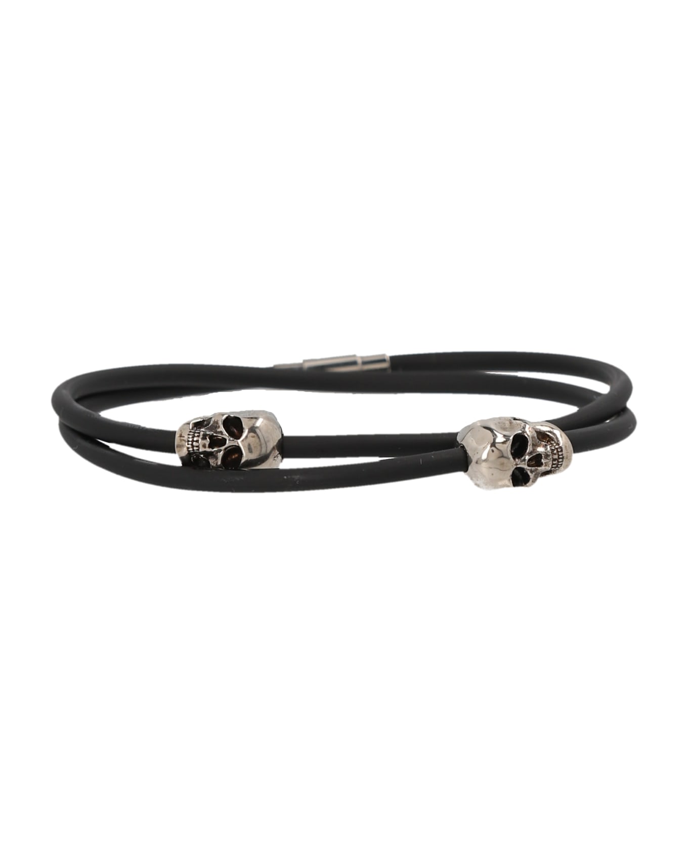 Alexander McQueen Double Wrap Skull Bracelet - Black ブレスレット