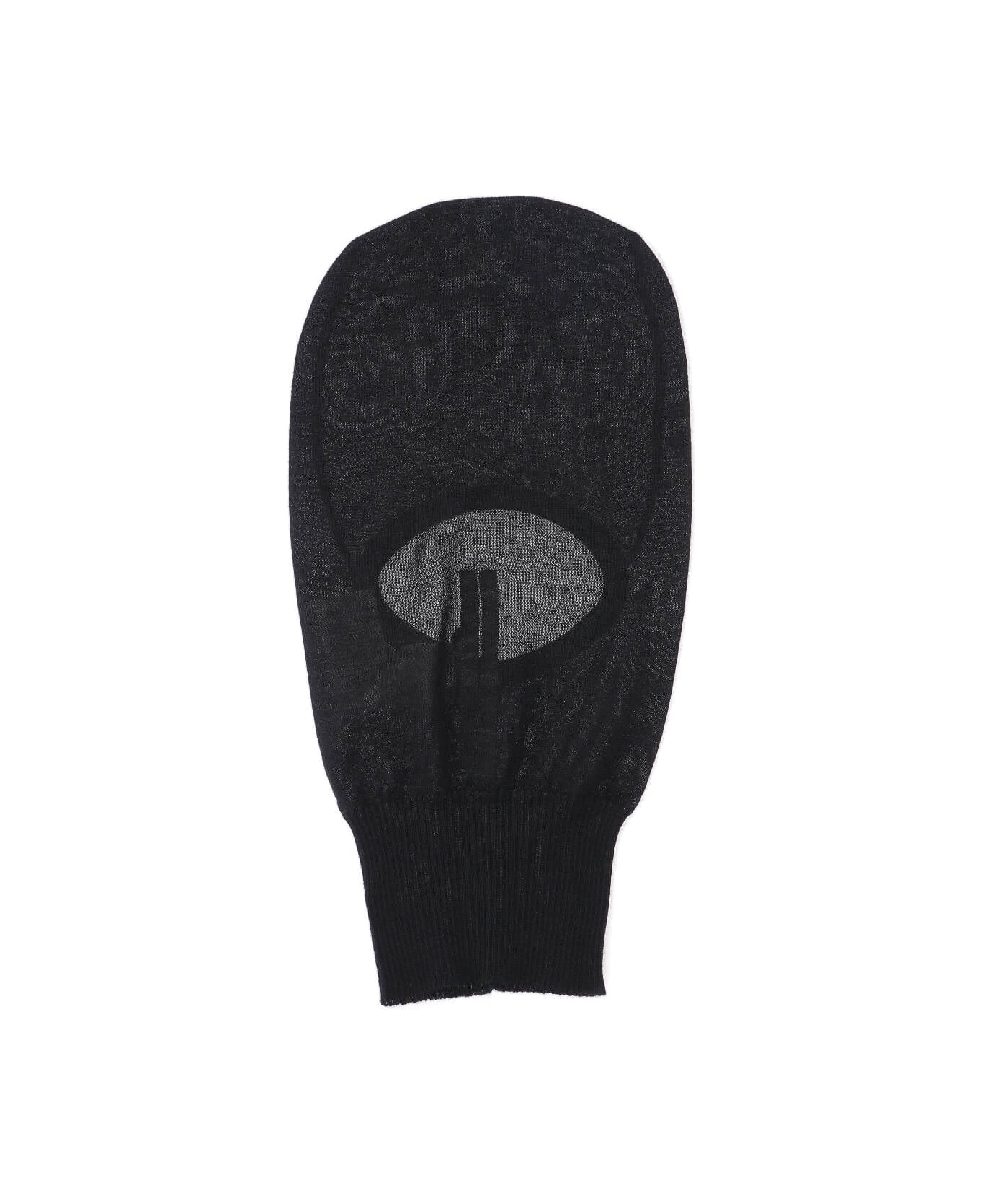 Rick Owens "skull" Cashmere Balaclava - Black  
