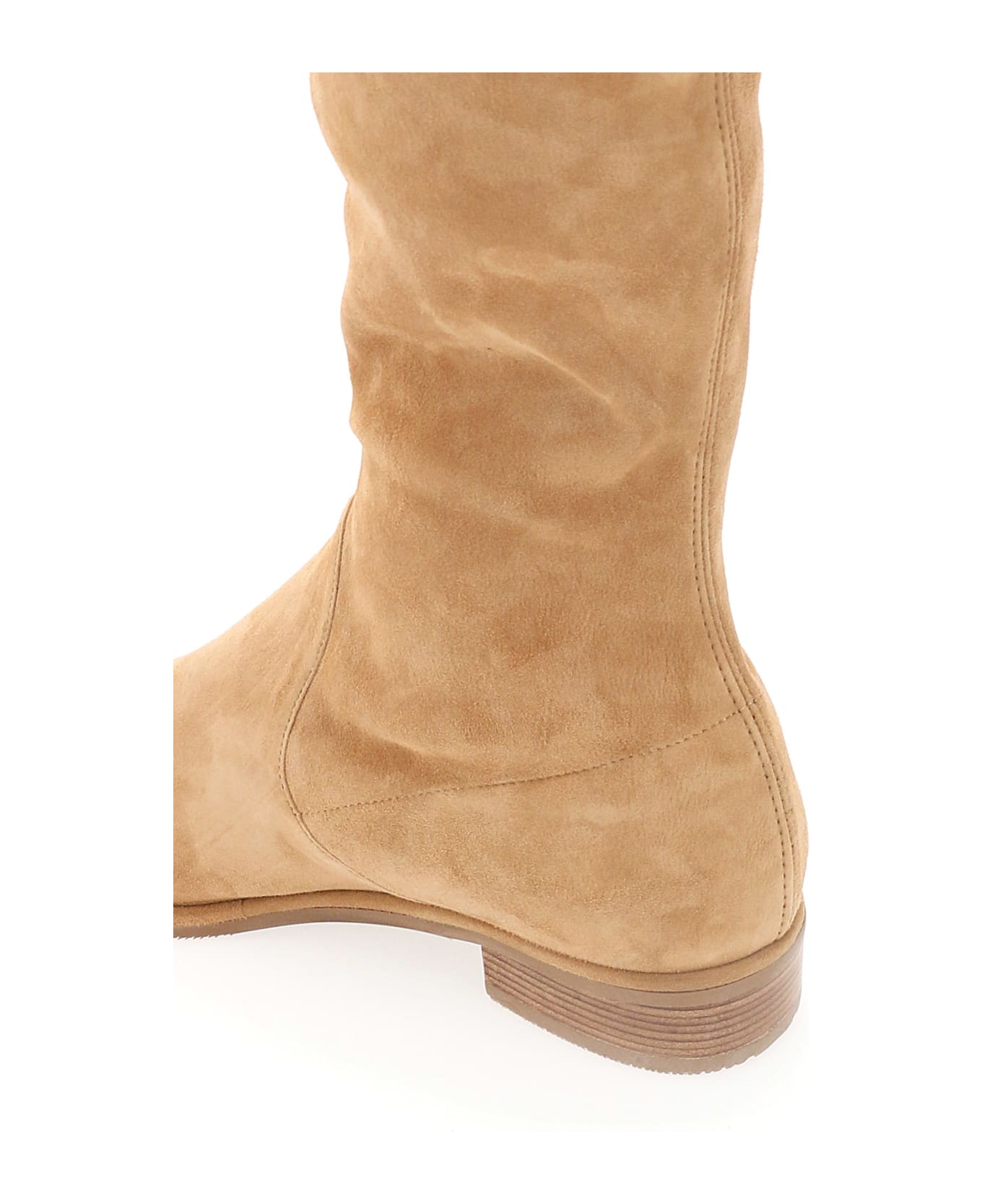 Stuart Weitzman Suede Lowland Boots - TAN (Beige)