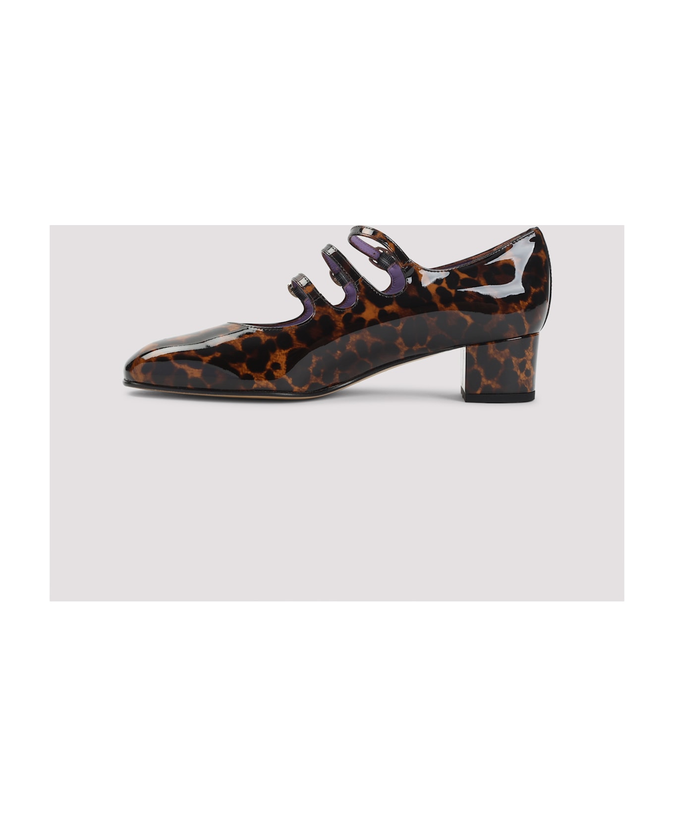 Carel Kina Mary Jane Pumps - Brown Leopard