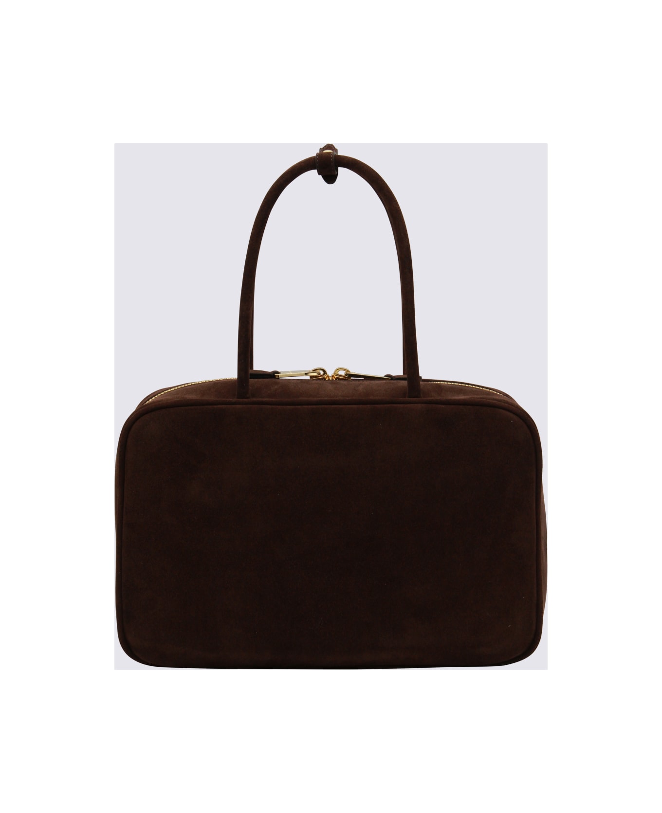 Miu Miu Dark Brown Leather Beau Large Top Handle Bag - Brown