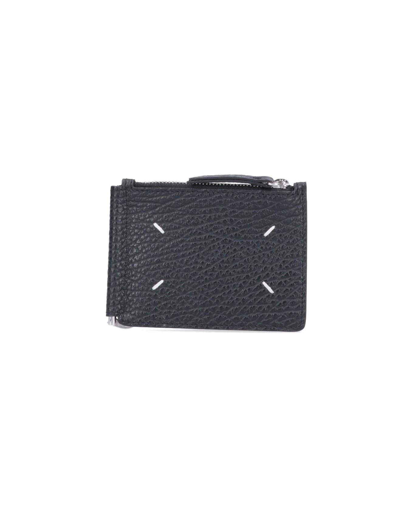 Maison Margiela Card Holder With Money Clip - Black