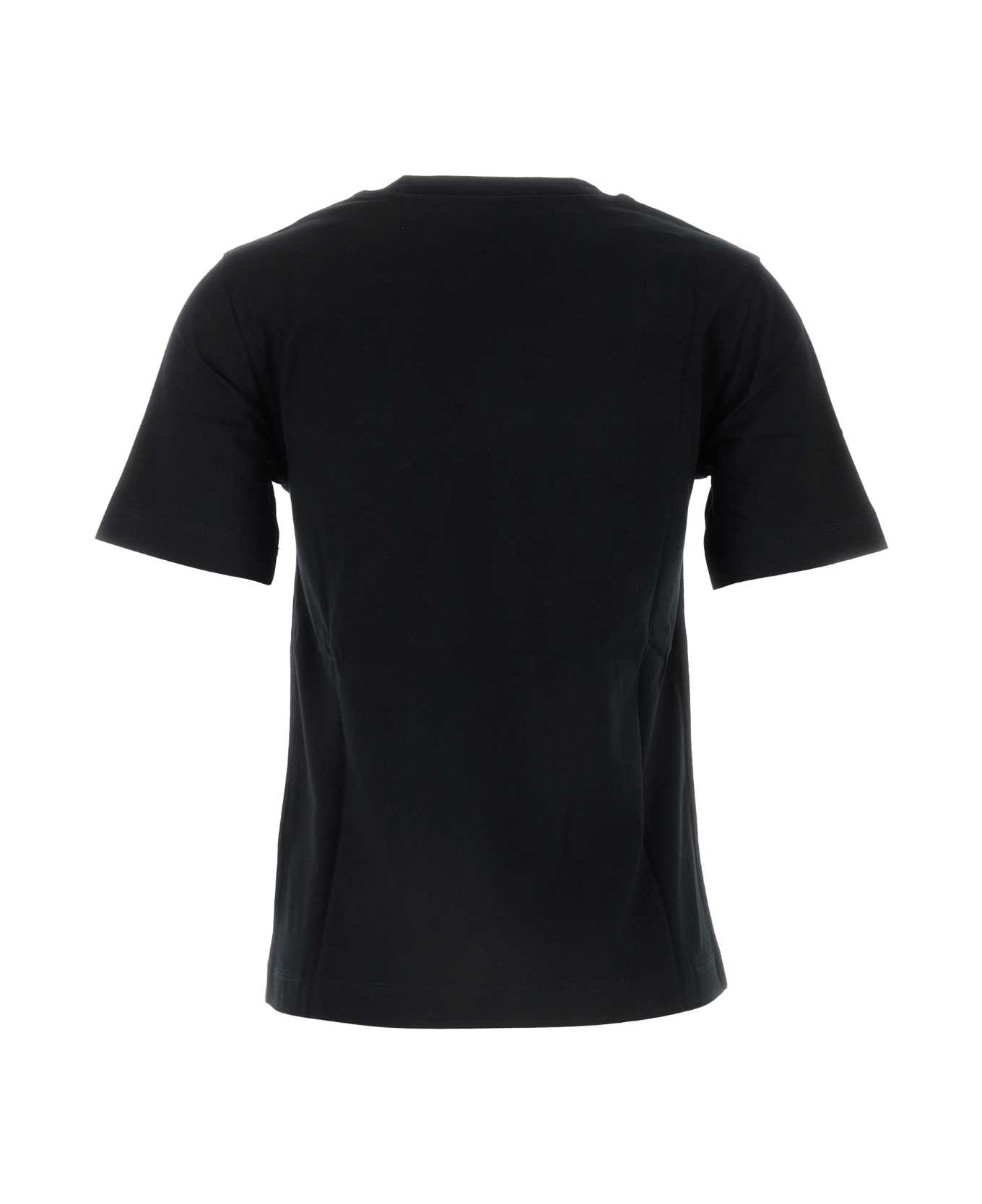 Burberry Black Cotton T-shirt - COAL