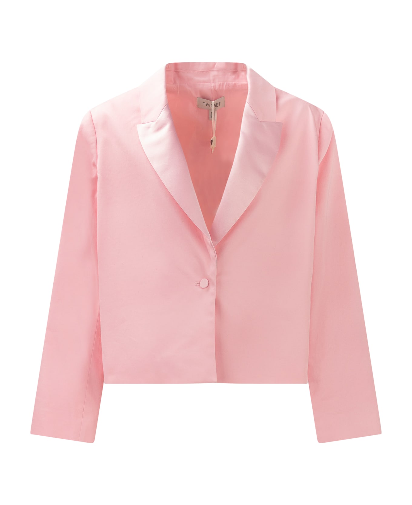 TwinSet Blazer With Button - Rosa