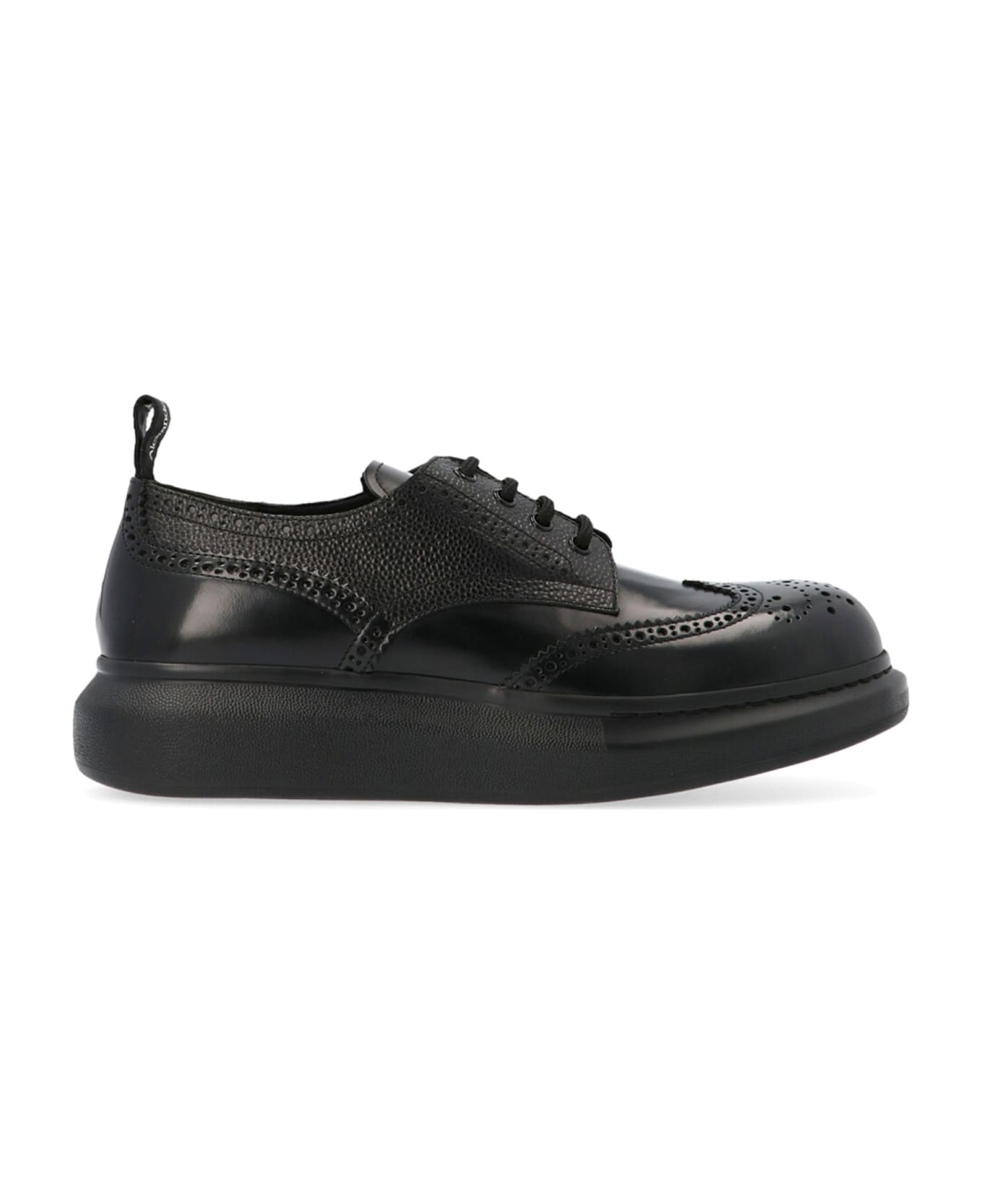 Alexander McQueen Hybrid Lace Up Shoes - Black