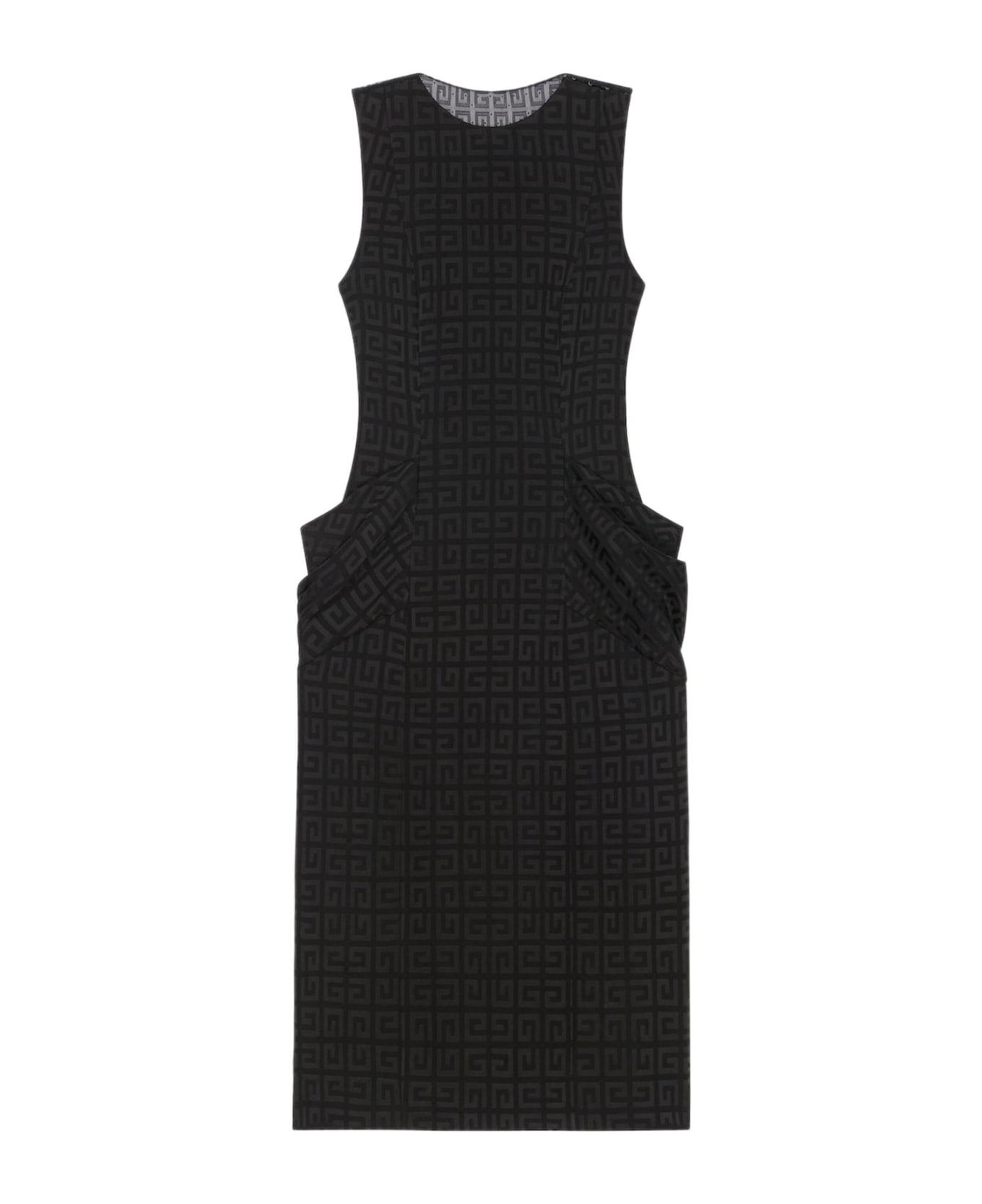 Givenchy 4g Jacquard Sleeveless Dress - BLACK