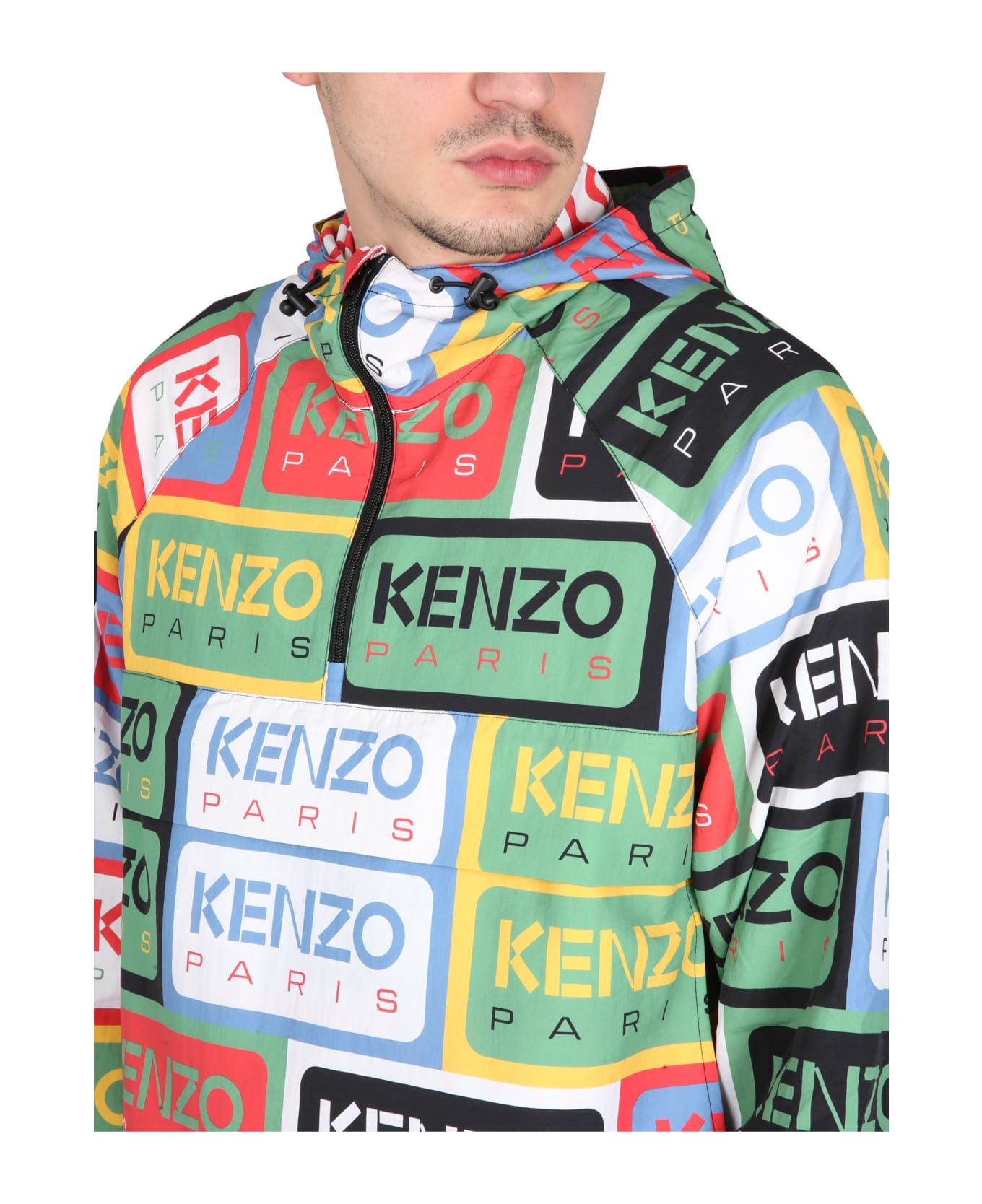 Kenzo Labels Windbreaker Jacket - Multicolor