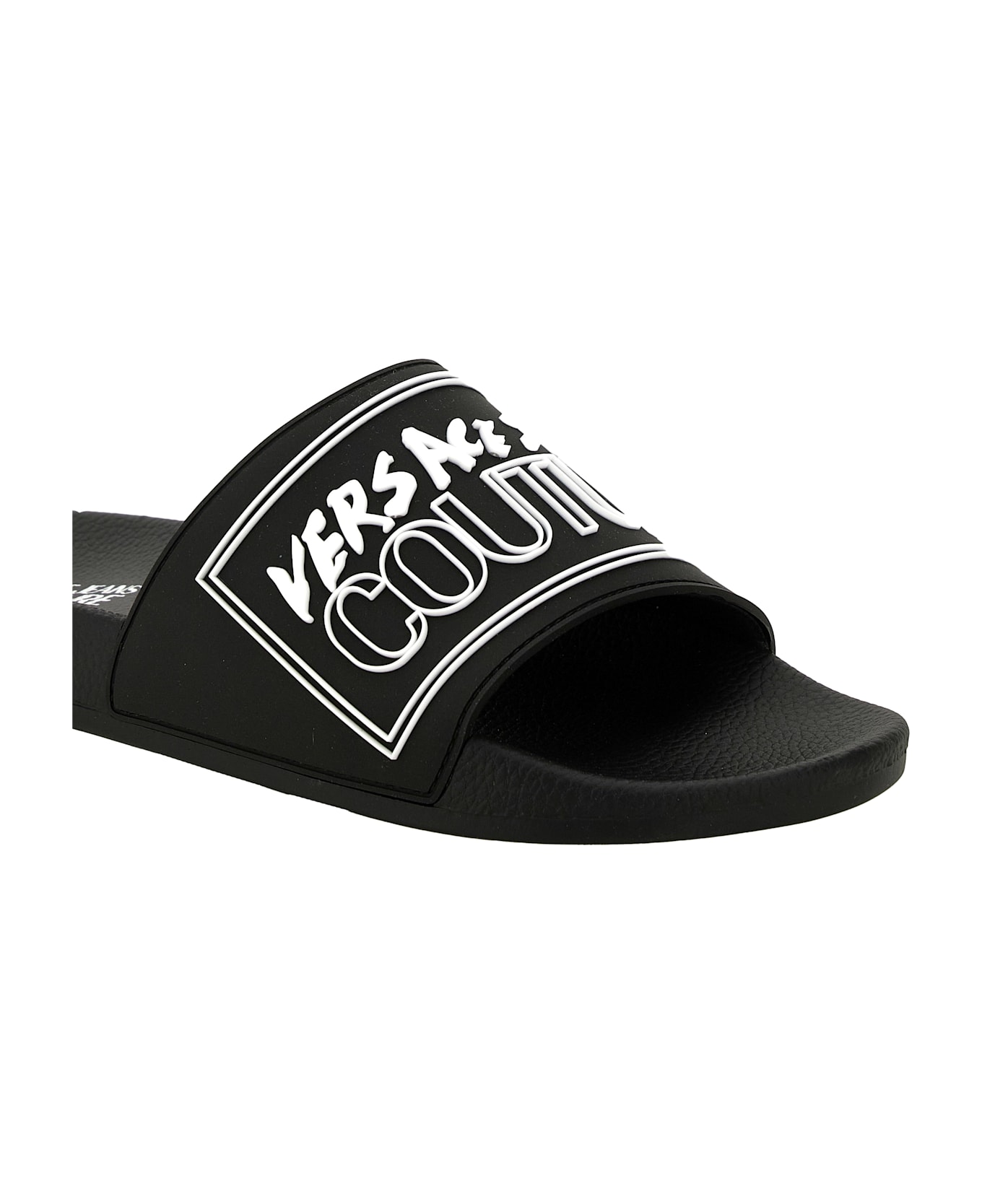 Versace Jeans Couture Pool Slides - Black
