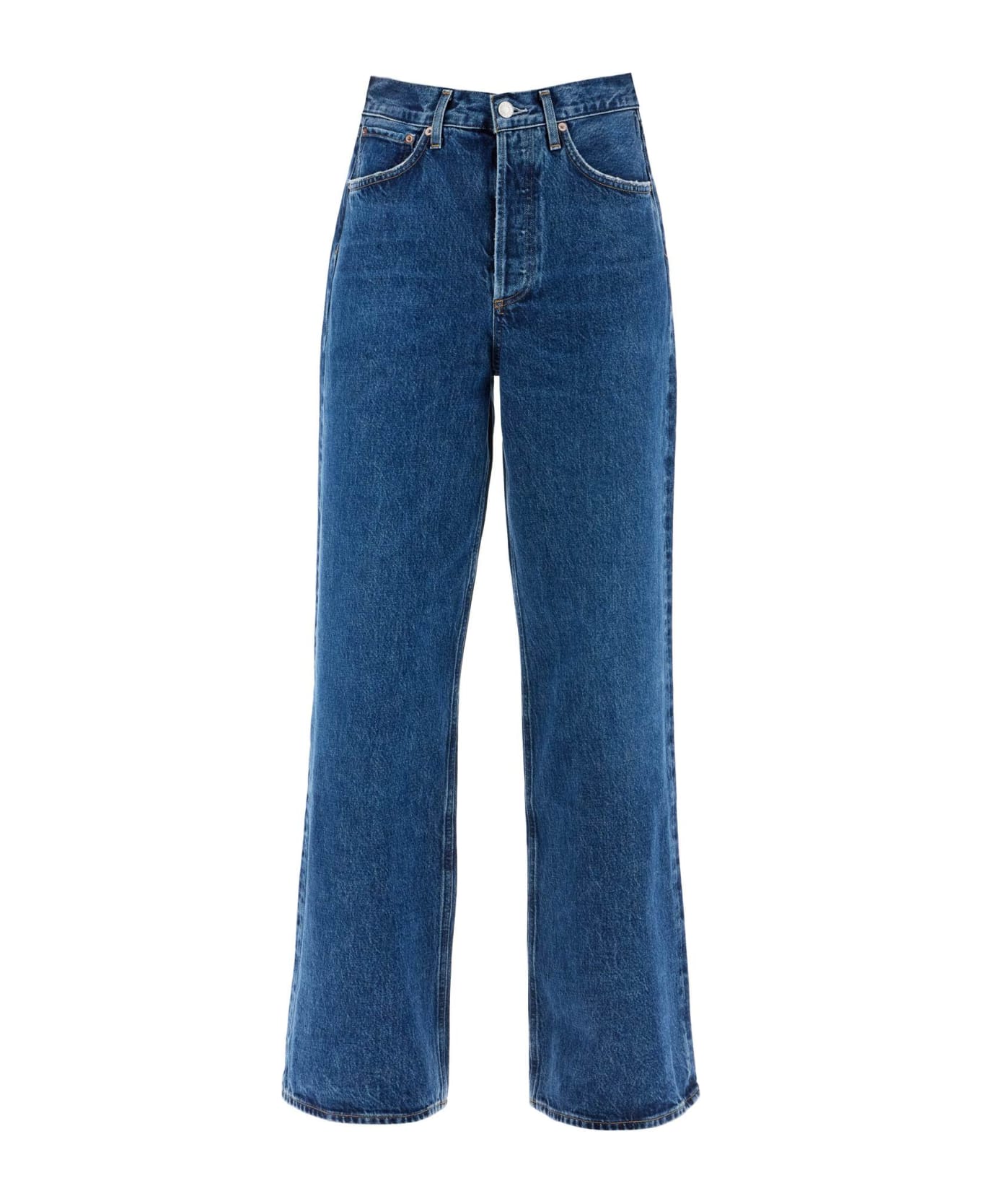 AGOLDE Dame Wide Leg Jeans - ENAMOUR (Blue)