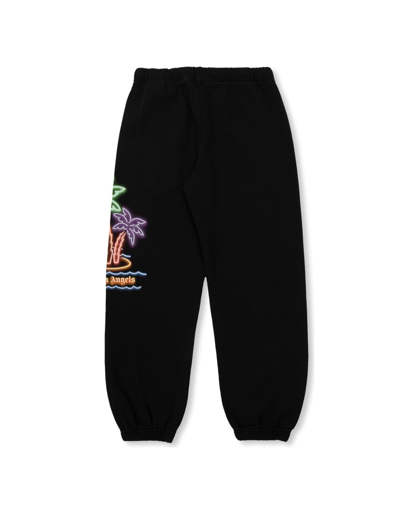 Palm Angels Kids Printed Sweatpants - BLACK ボトムス