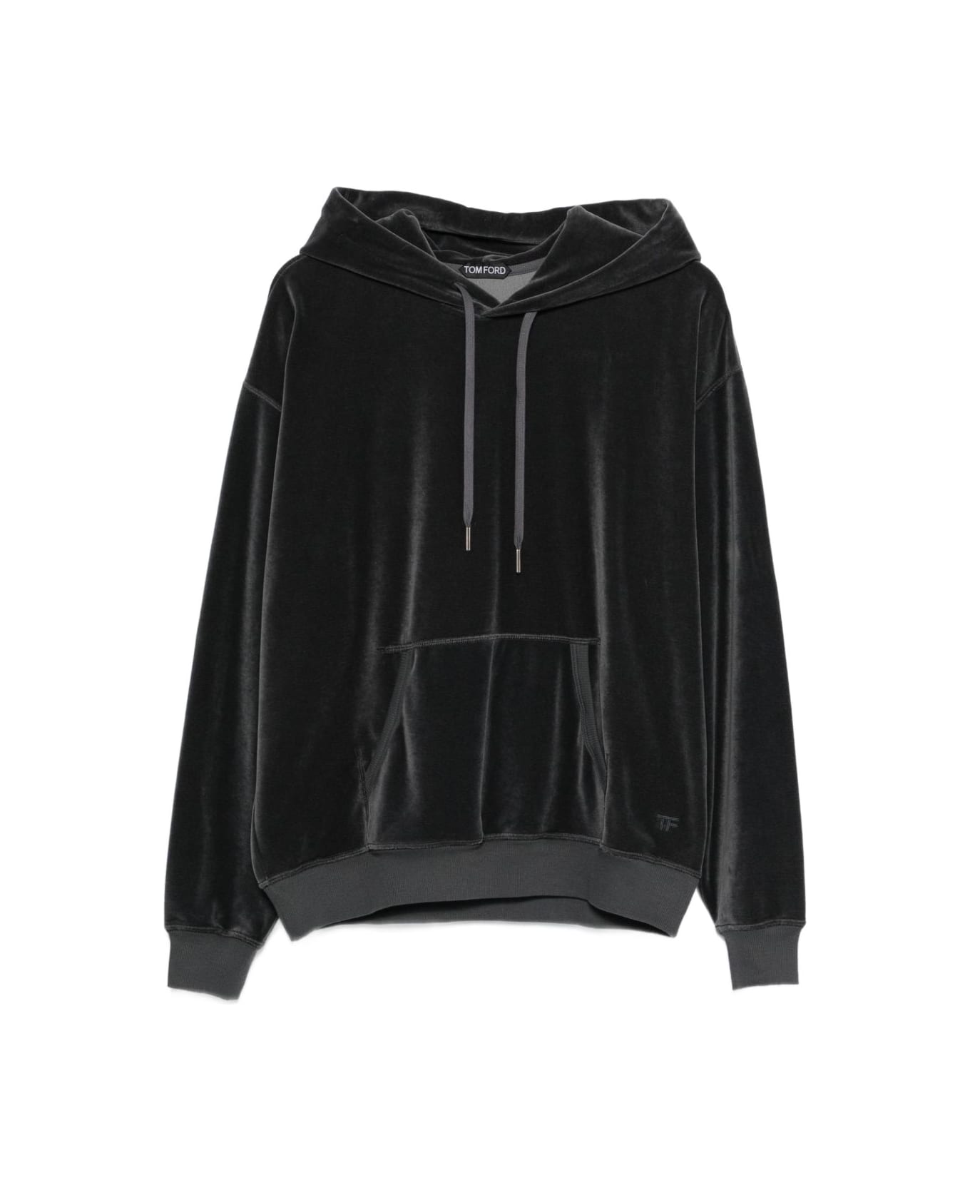 Tom Ford Velour Hoodie - Grey フリース