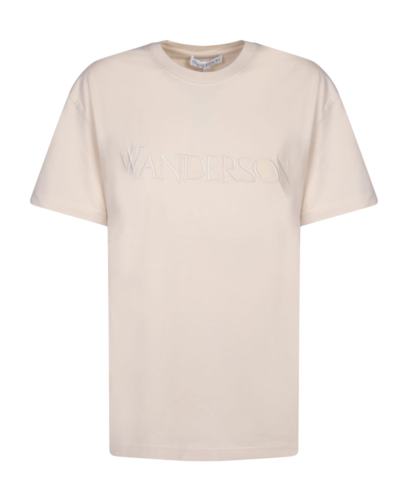 J.W. Anderson Embroidered Logo Beige T-shirt - Beige Tシャツ