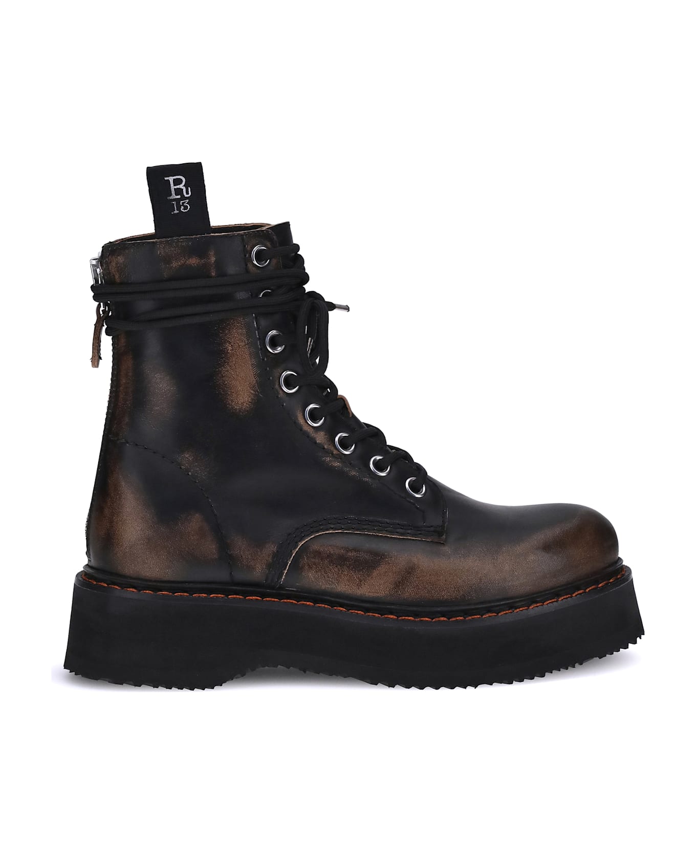 R13 Lace-up Ankle Boots