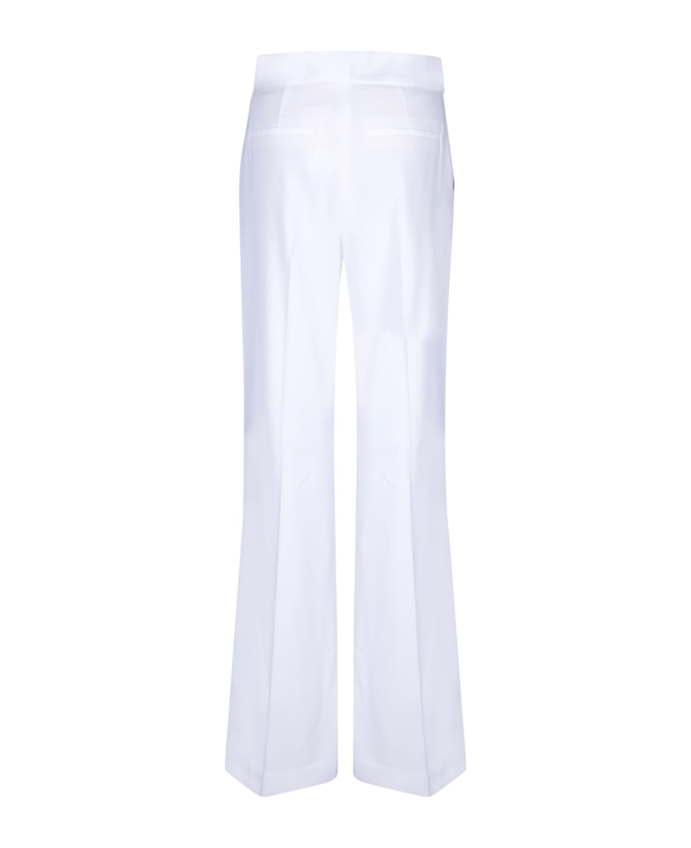 Alice + Olivia White Dylan Crepe Trousers - White