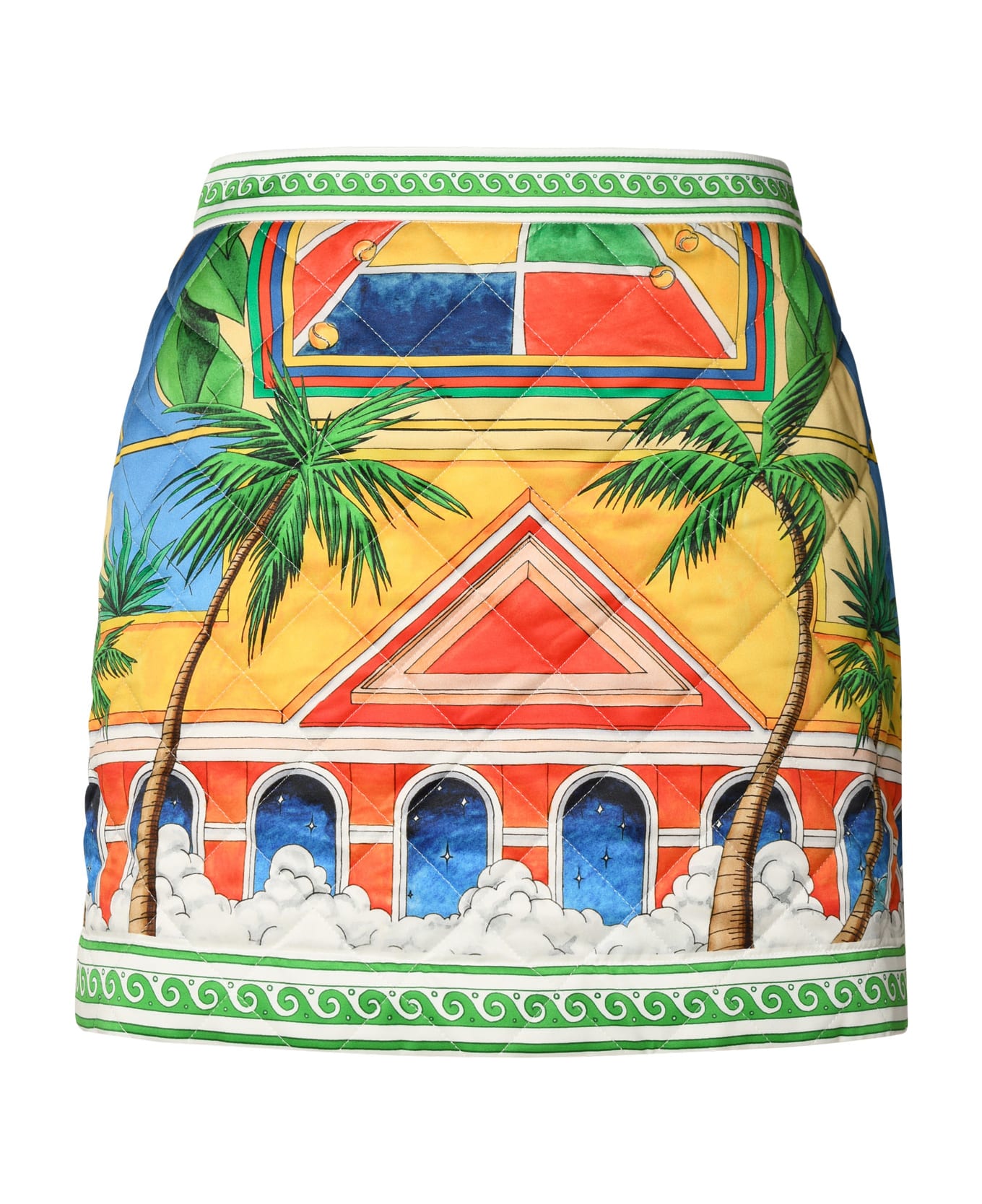 Casablanca Multicolor Polyester Skirt - WHITE スカート
