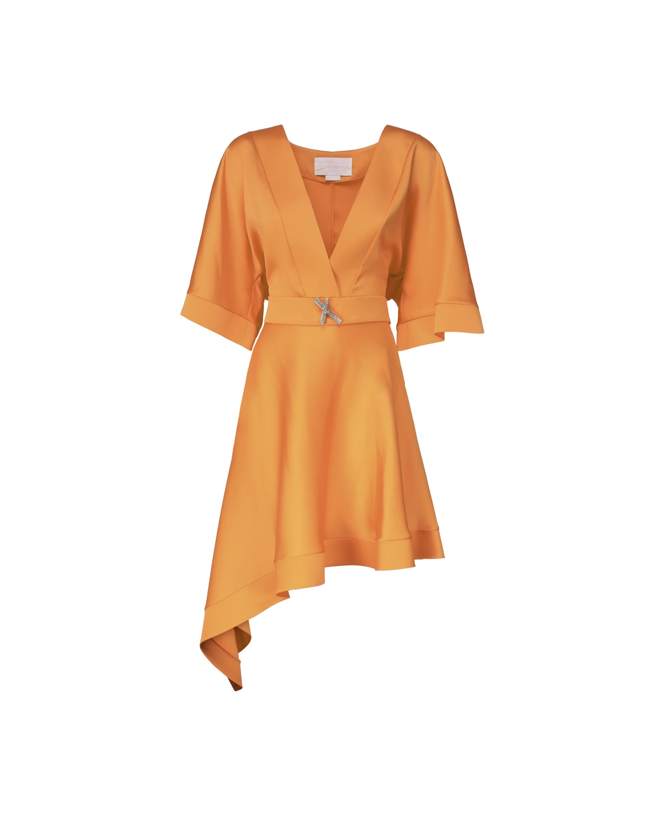 Genny Dress With Asymmetrical Skirt - Orange ワンピース＆ドレス